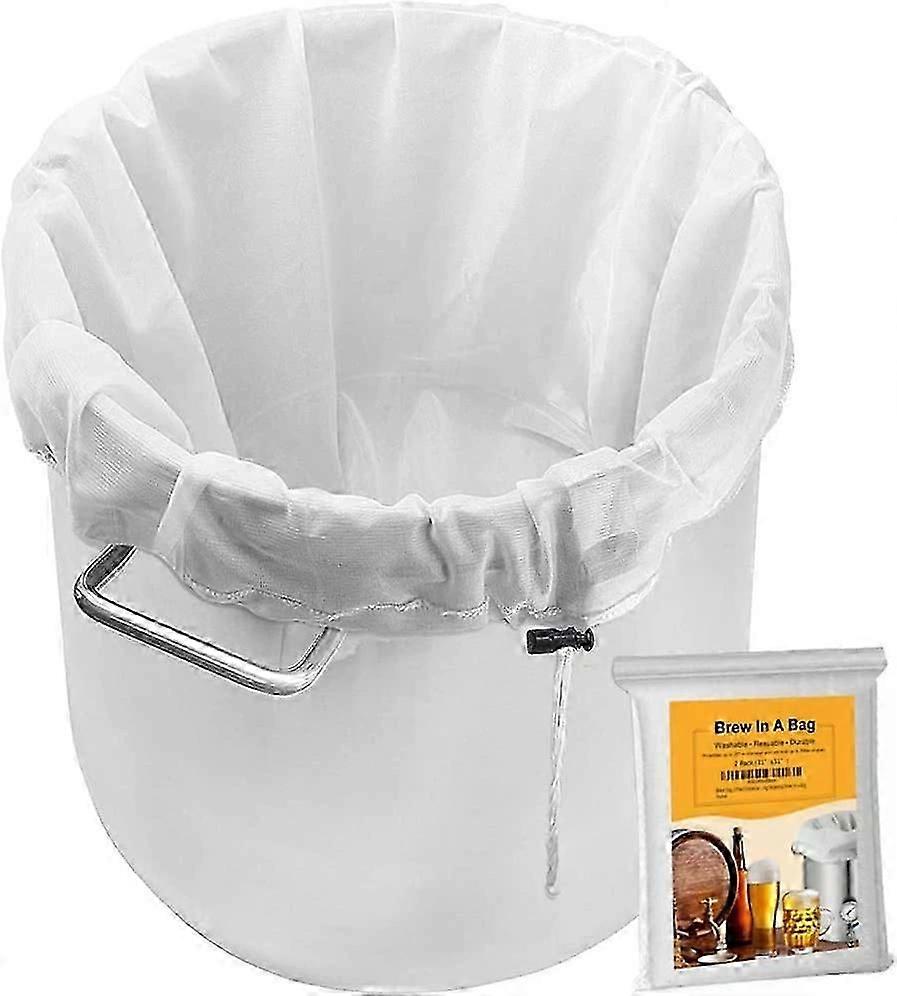 Brew Bag, 2 Pack Extra Large 26"X22" Reusable Straining Bag for Cold Brew