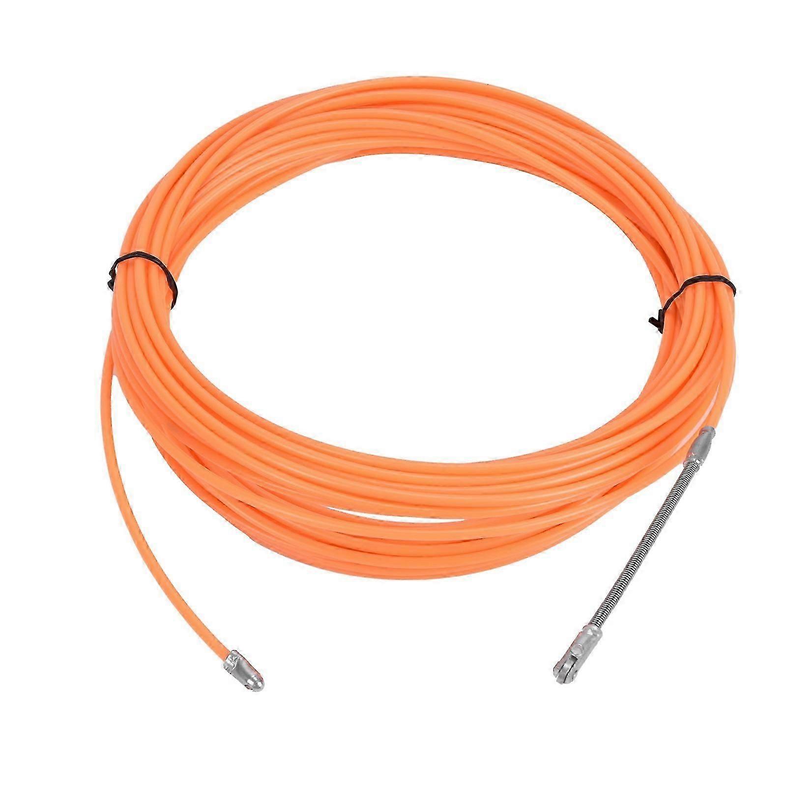 For 20m / 65.6ft Through Wall Wire Threader Wire Puller Threading Tool Cable Fastener Wire Puller Orange