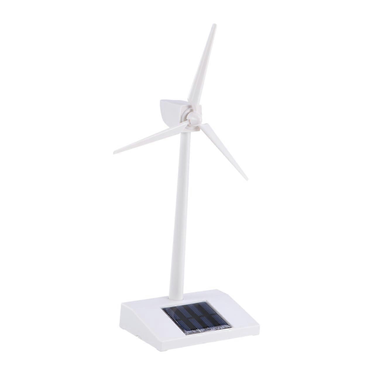Windmill Model Solar Desktop Miniature Car Gadgets 3-In-1 Motor Turbine White Solar Powered Wind Turbine Model