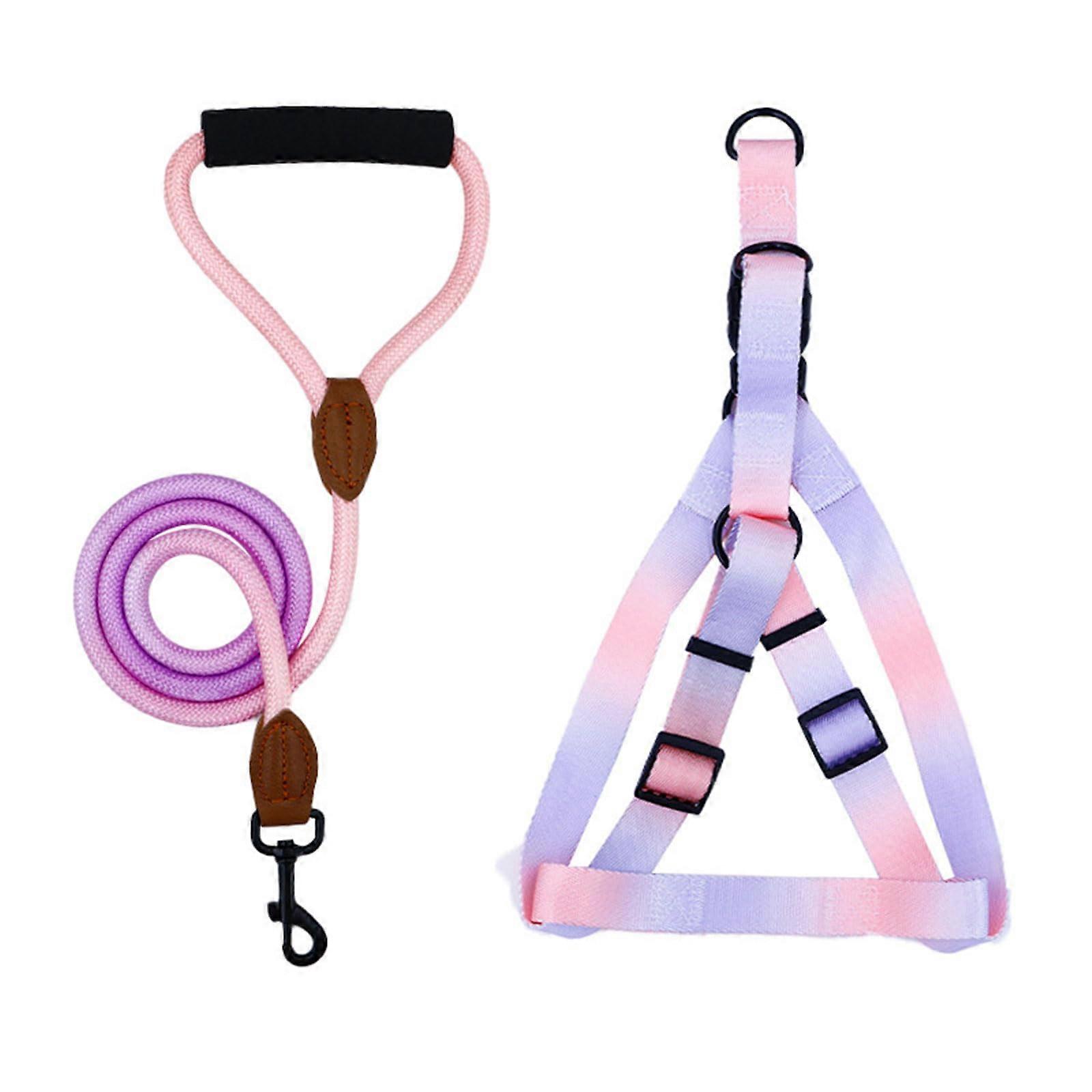 Nopull dog harness with leash, chest strap for walks, dog vests, harness, outdoor activities, colorful harness Ref: 2592