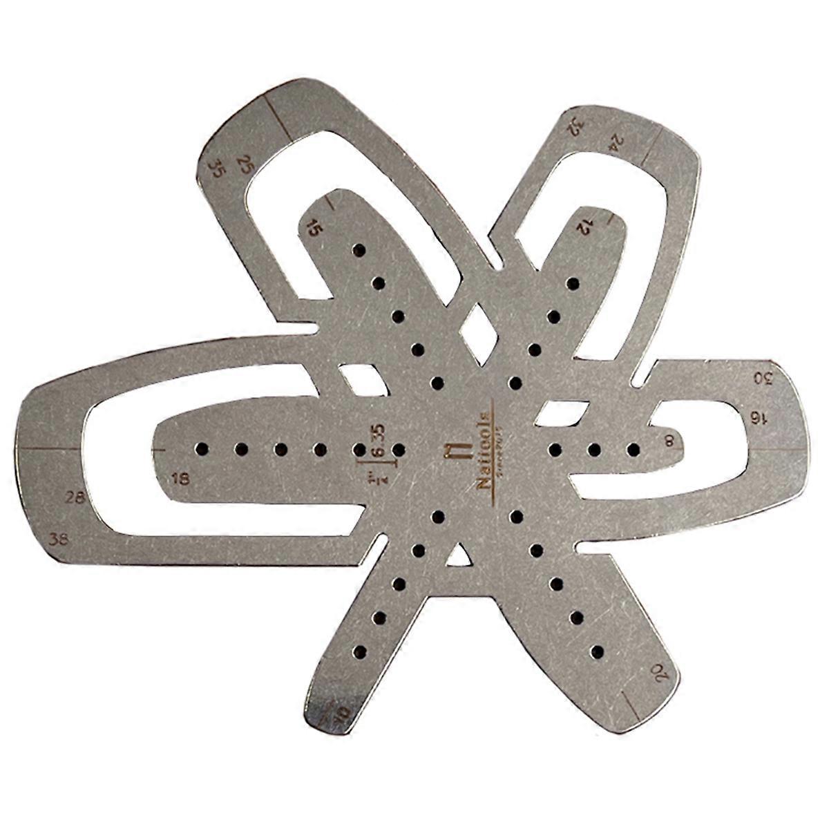 Square Belt Tail Ruler Belt Rounded Template Handmade DIY Tool