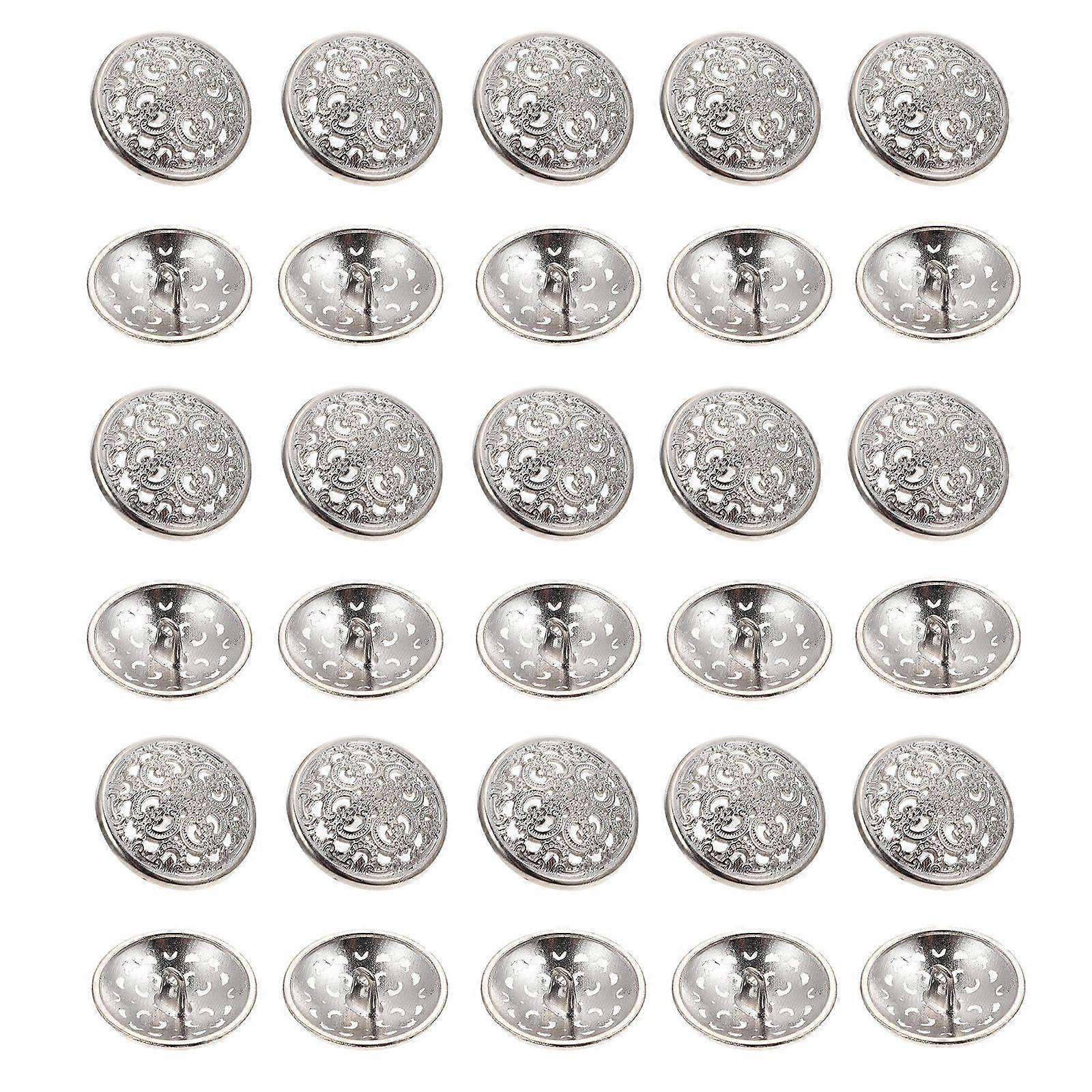 50pcs Vintage Style Metal Buttons and Buckles for Clothing, Crafts, Skirts, Sweaters – DIY Sewing & Embellishment Supplies