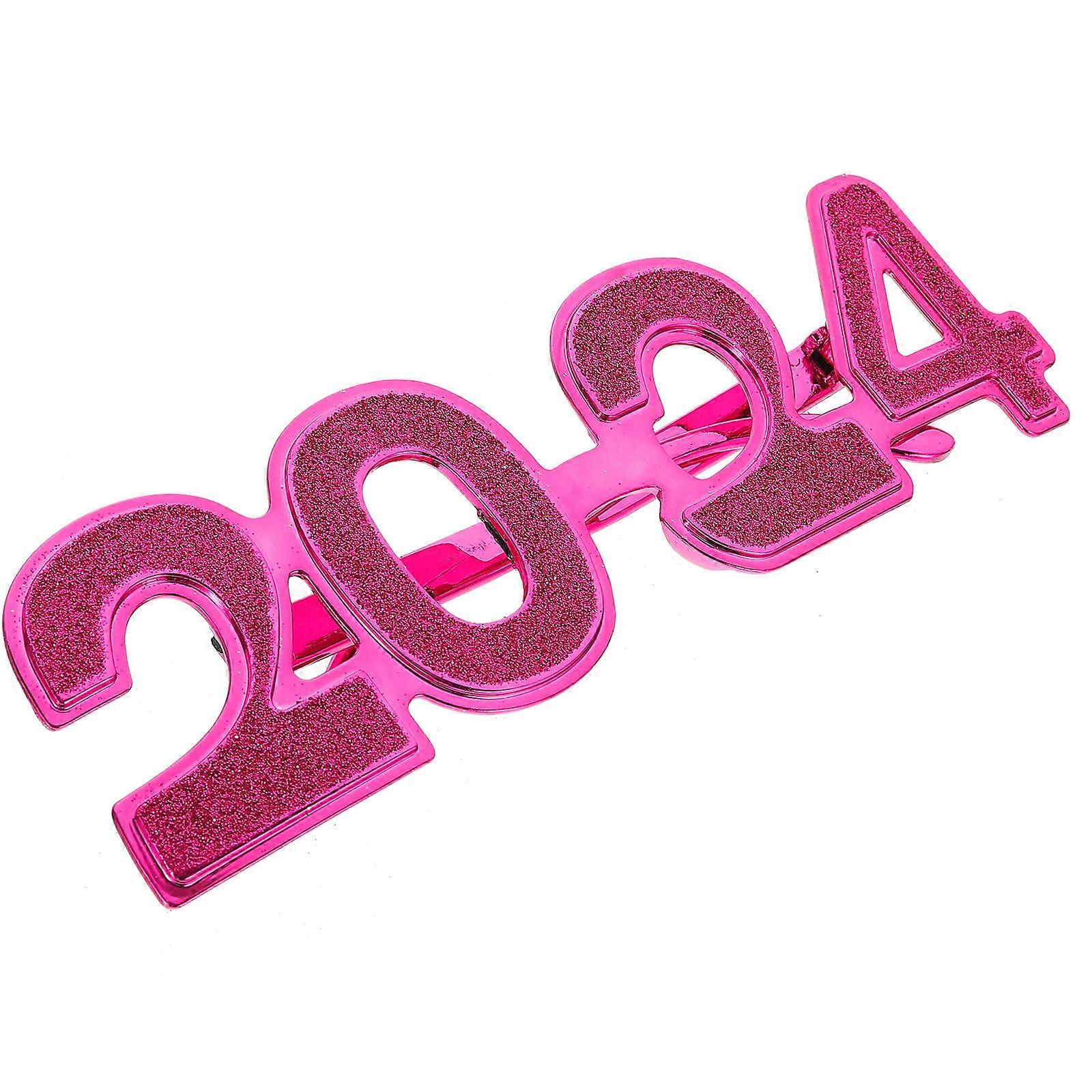 نظارات الحفلات وردية العدد الأحمر نظارات صور كشك الدعامة للاحتفالات الاحتفالية والتجمعات العائلية ومتعة عيد الميلاد