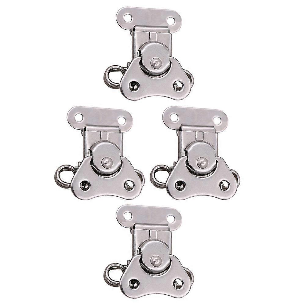 Spring Loaded Buckle Latches 4Pcs Stainless Steel For Secure Locking Of Wooden Boxes