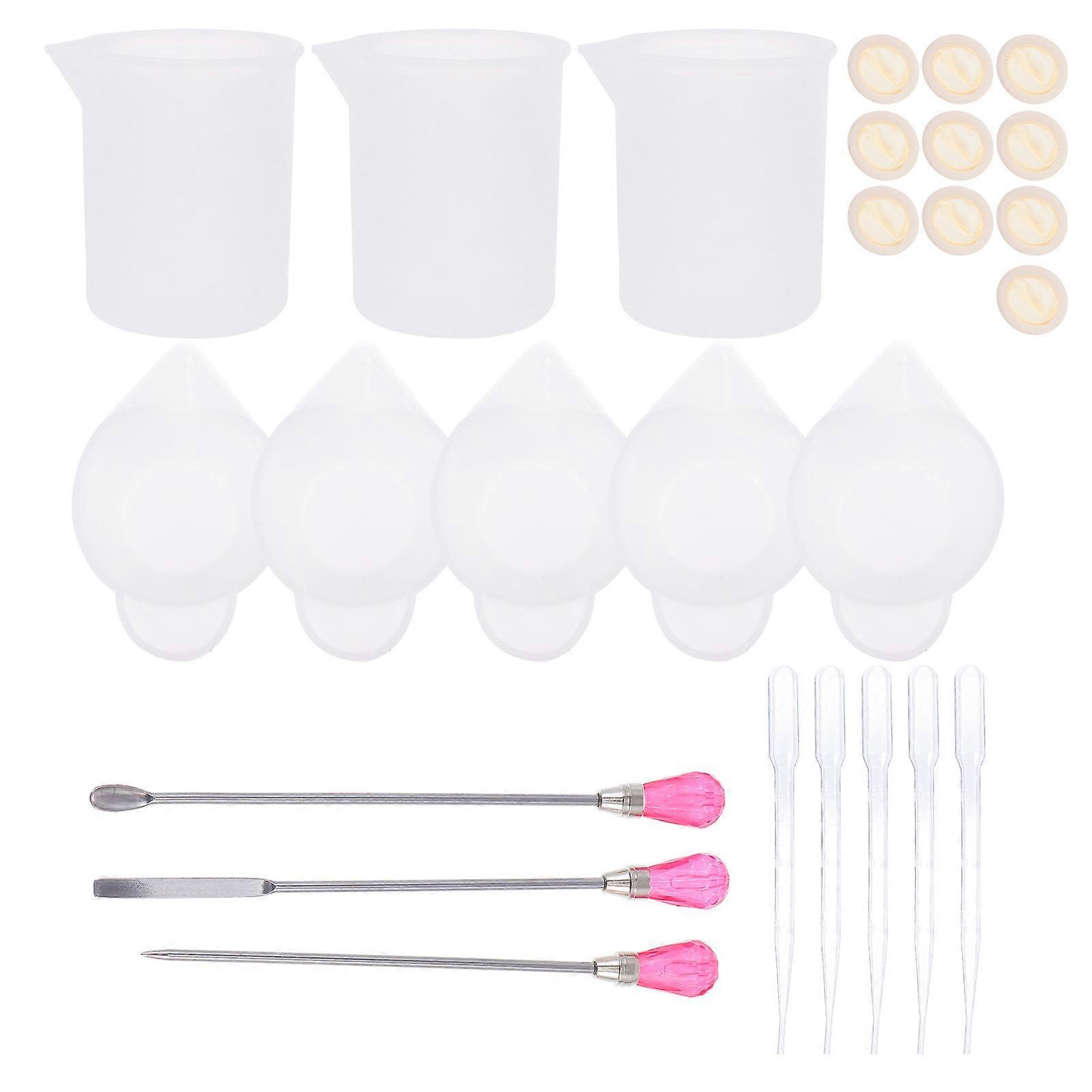 Epoxy Mixing Tools Kit For DIY Enthusiasts With Assorted Color 1 Set Featuring Mixing Materials And Stirring Functions