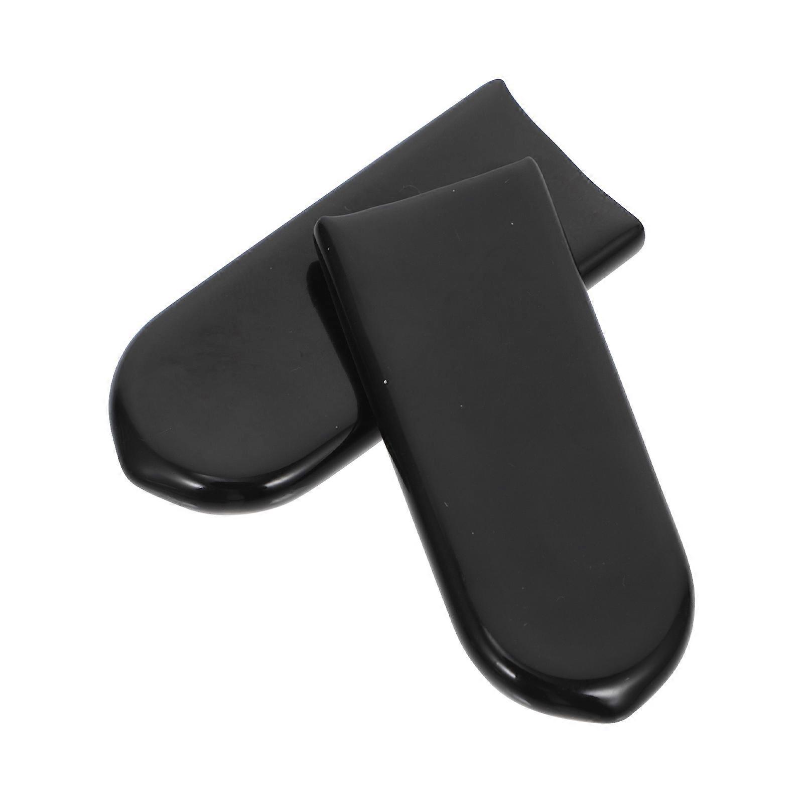 Thumb Rest Cushion 2Pcs For Saxophone Players Small Size Black Rubber Comfortable Finger Protection