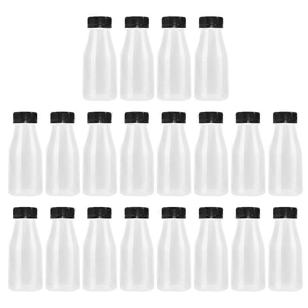Portable Milk Bottles with SpillProof Lids for Storage Use Black PP Material 20 Pieces