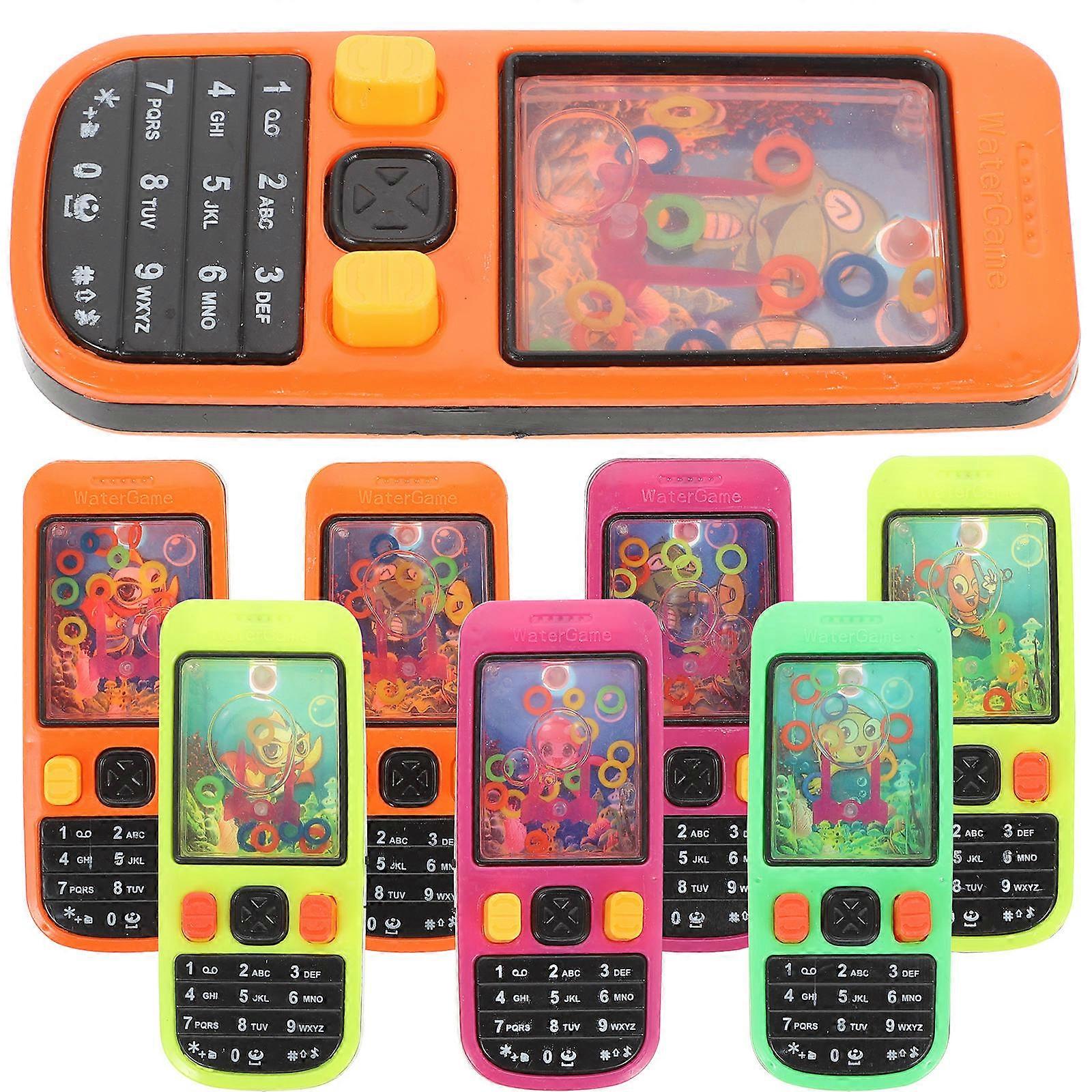 Kids Water Game 8Pcs Playing Toss Toy Family Time Retro Design Hand-eye Coordination Development