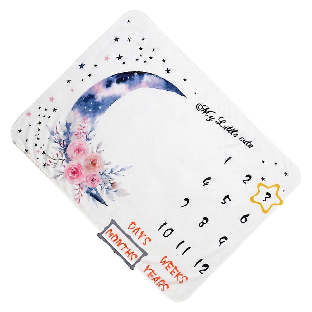 Baby Age Blanket Blanket For Parents 100x75cm White Color Perfect For Baby Shower Occasion 1 Set