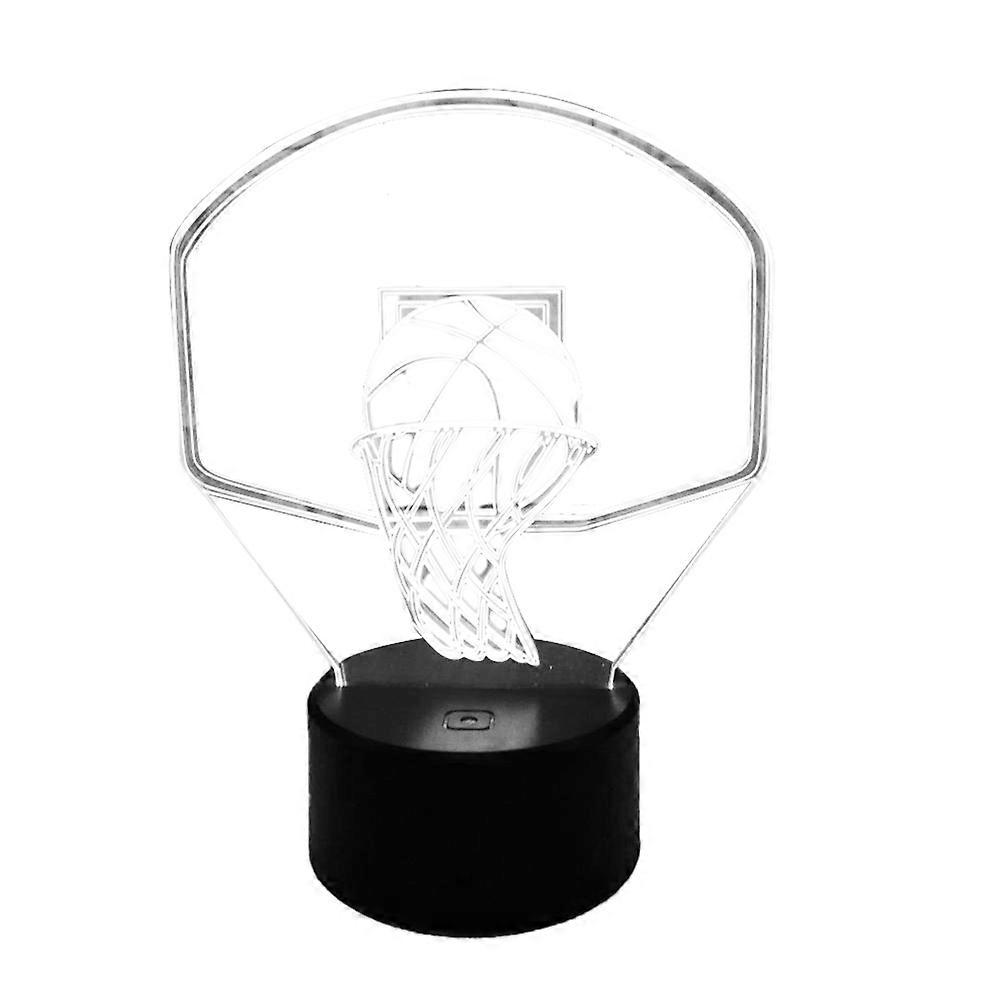 Visual Night Light Basketball Control Lamp For Lounge Decor Color Changing 8.7X8.7X4.2Cm 1Set