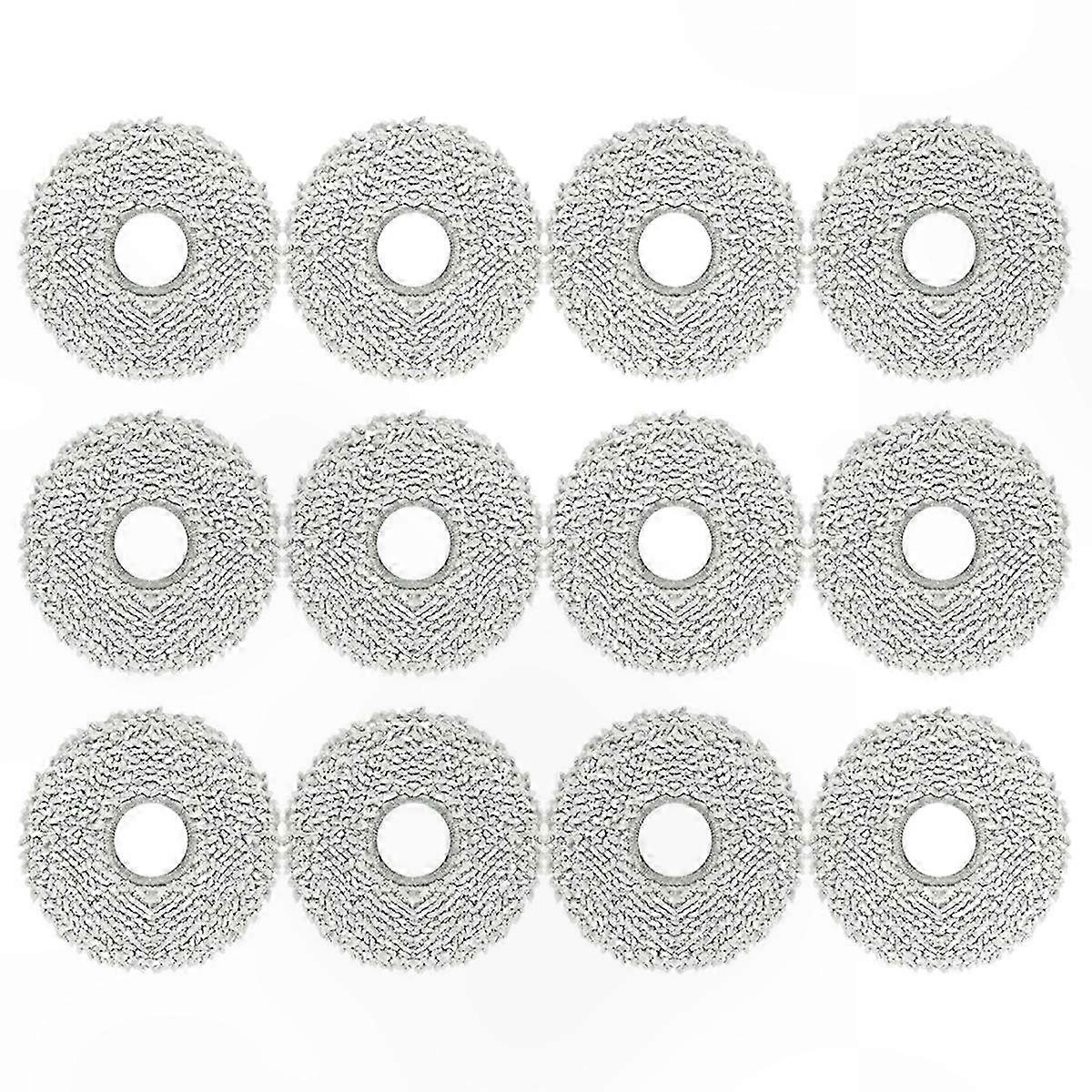 12-Pack Reusable Cleaning Pads for Robotic Mops, Compatible with Various Models