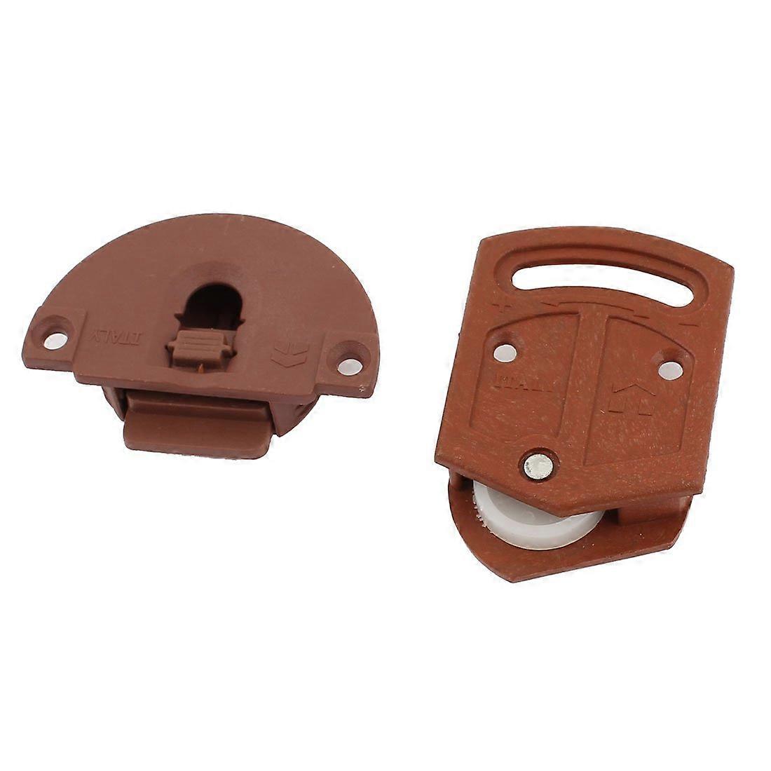 Sourcingmap Wardrobe Sliding Door Roller Parts 3.6mm Dia Plastic Plate Package