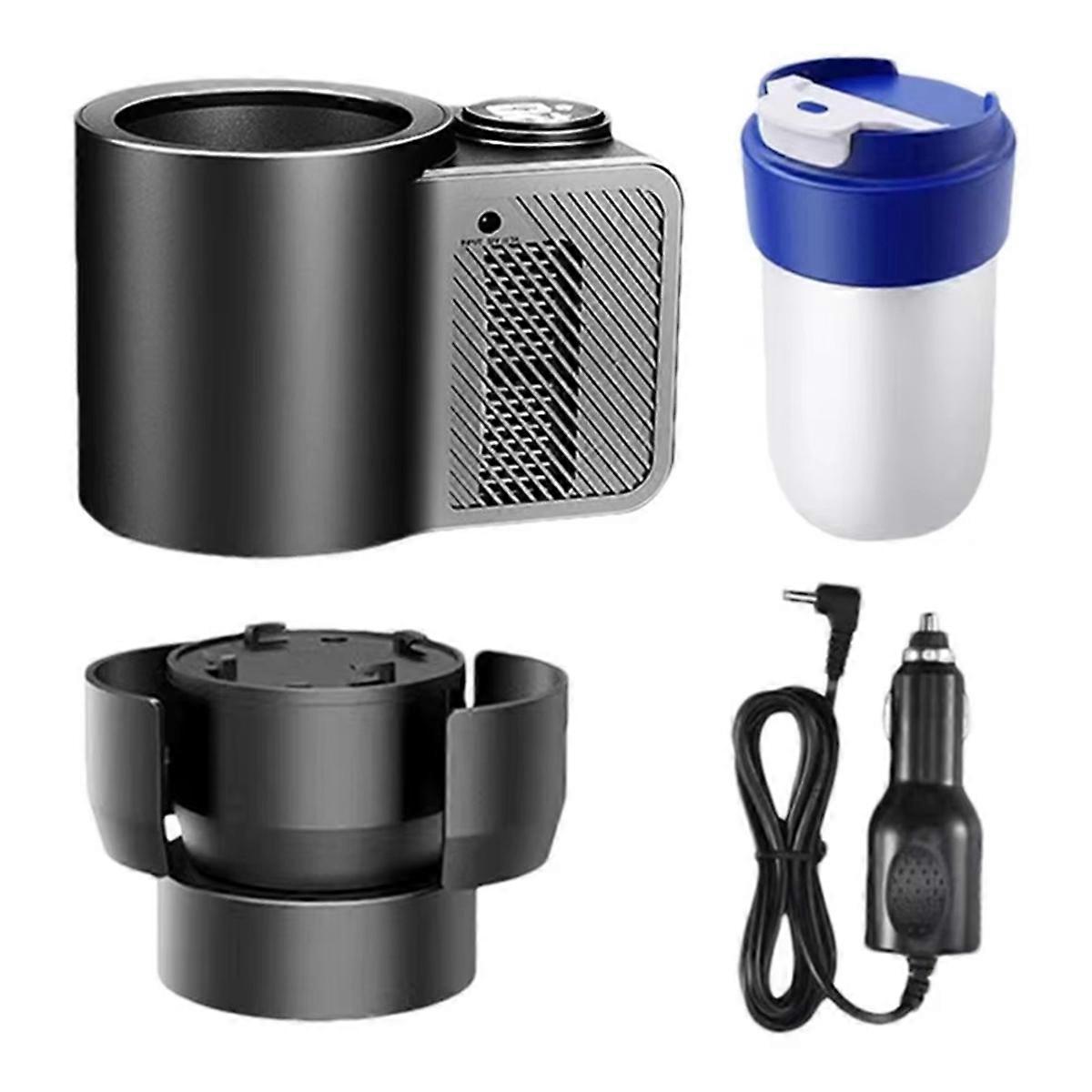 Car Cooling and Heating Cup Holder with Coffee Cup 2 in 1 12V 36W Intelligent Auto Heater Cooling T