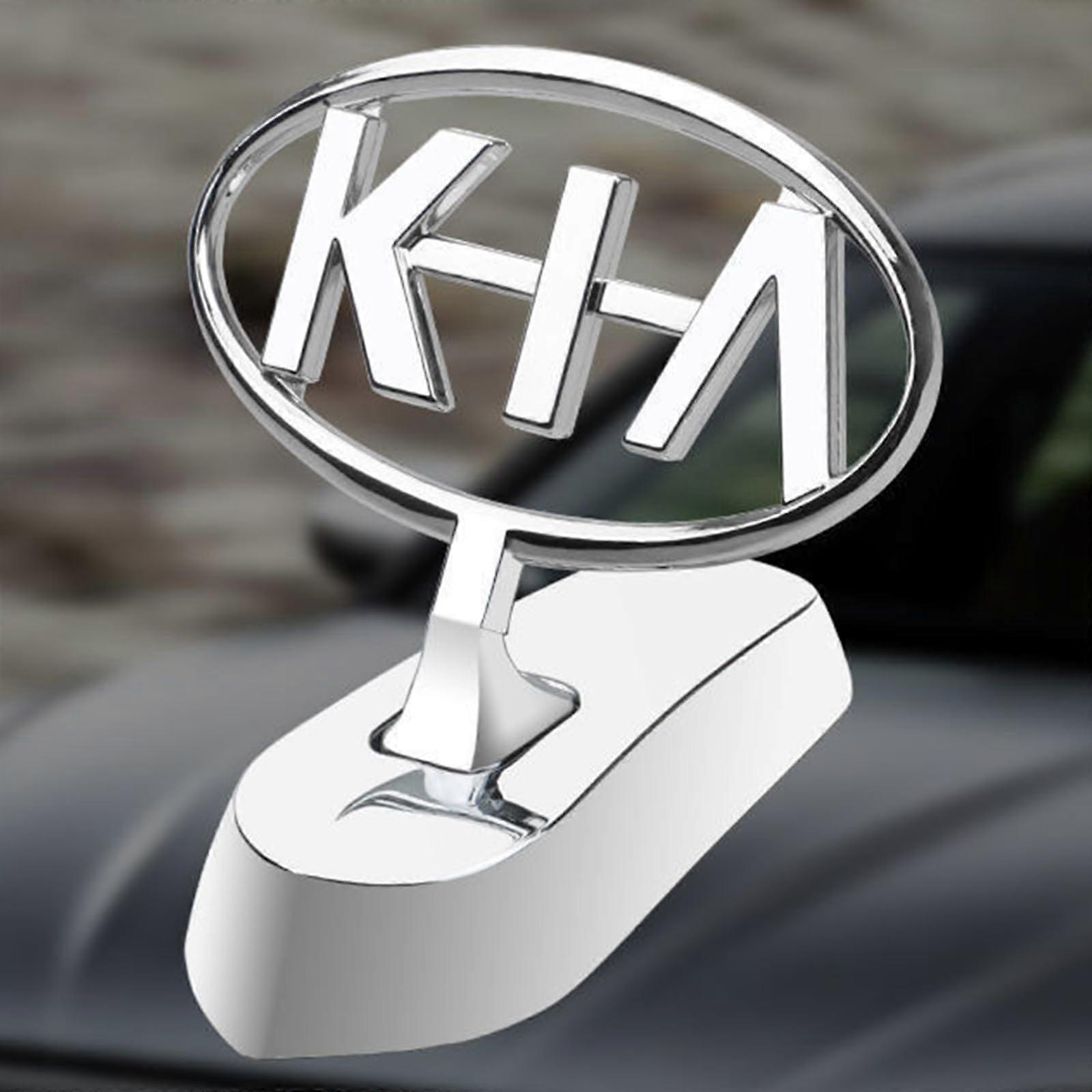3D Chrome Auto Badge for Kia Soul, Self-Adhesive Hood Decorations, Unique Vehicle Stickers, Easy Install Car Emblems