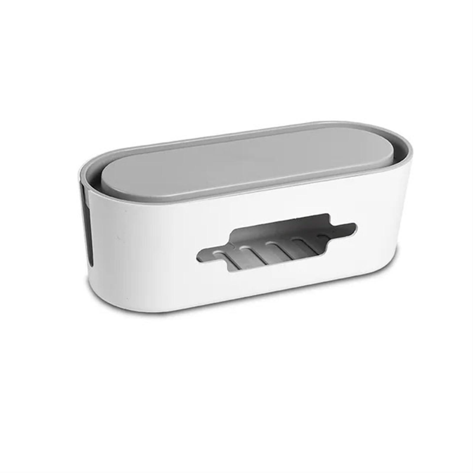 Cable box for power strip, multisocket outlet, cable management sleeve, desk storage holder