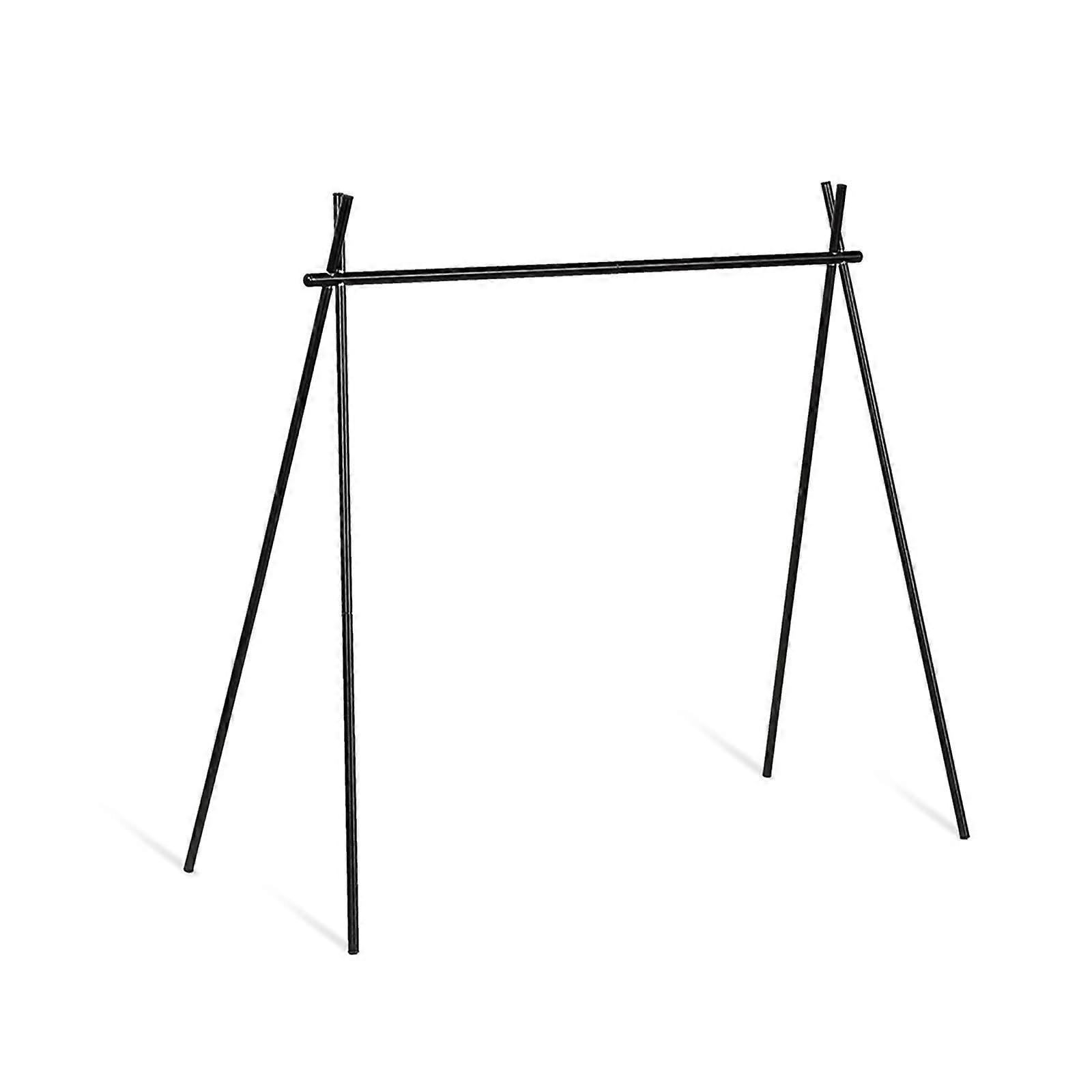 Multi-Functional Foldable Camping Stand - Lightweight Aluminium Alloy Triangle Hanger with Hooks for Tents, Clothes, and Lights