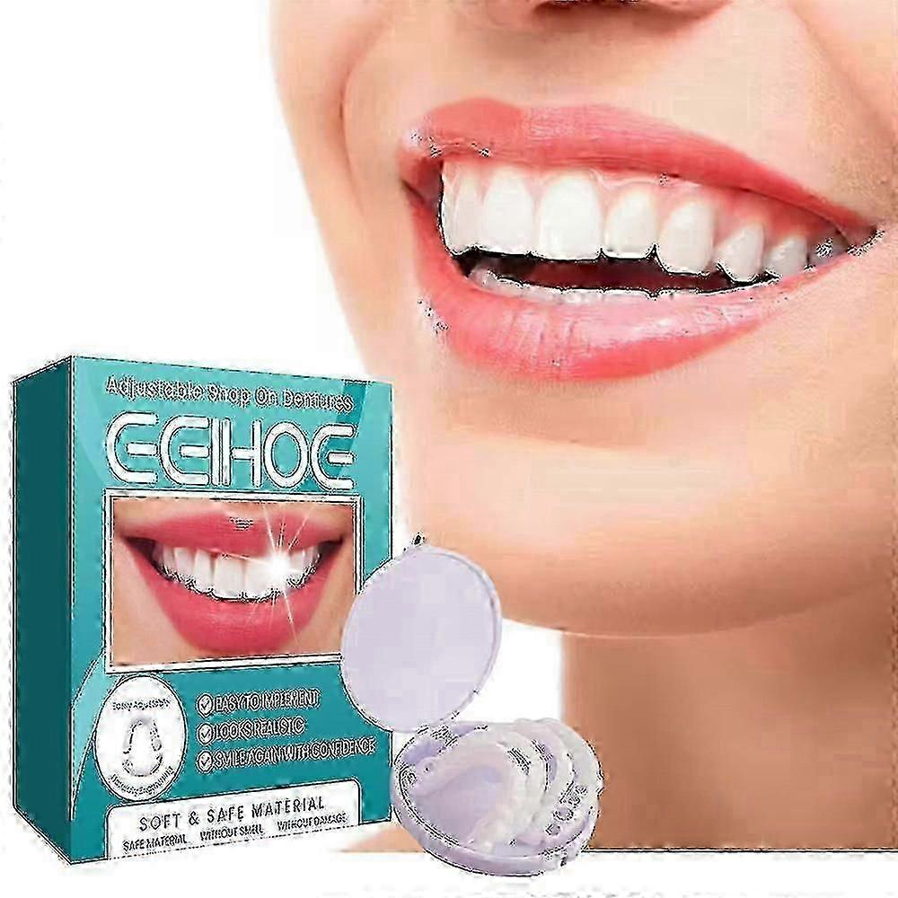 1-3pcs Adjustable Snap On Denture For Tooth Modification, Gap Filling And
