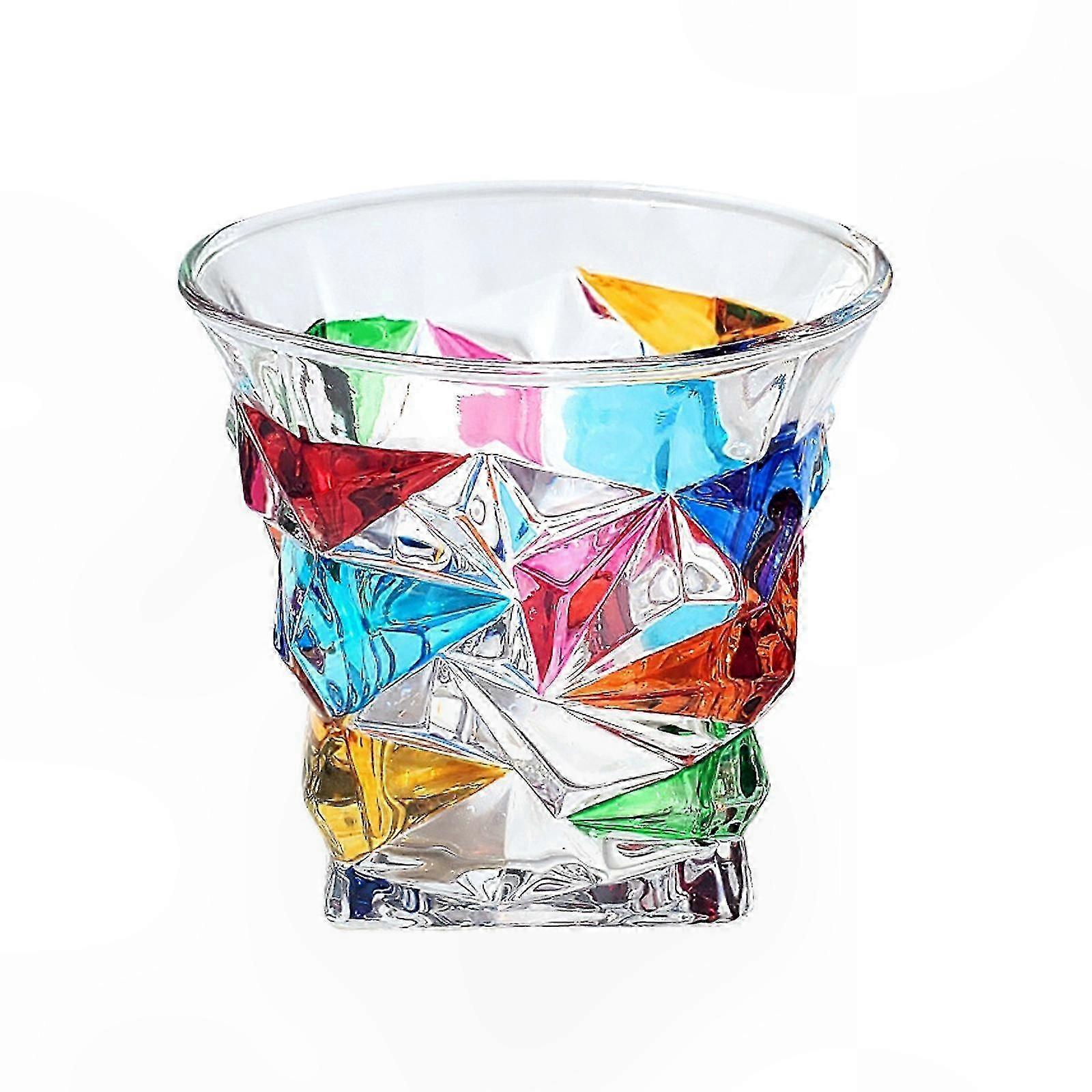Handcrafted Crystal Whiskey Tumblers with Unique Irregular Design for Spirits and Cocktails
