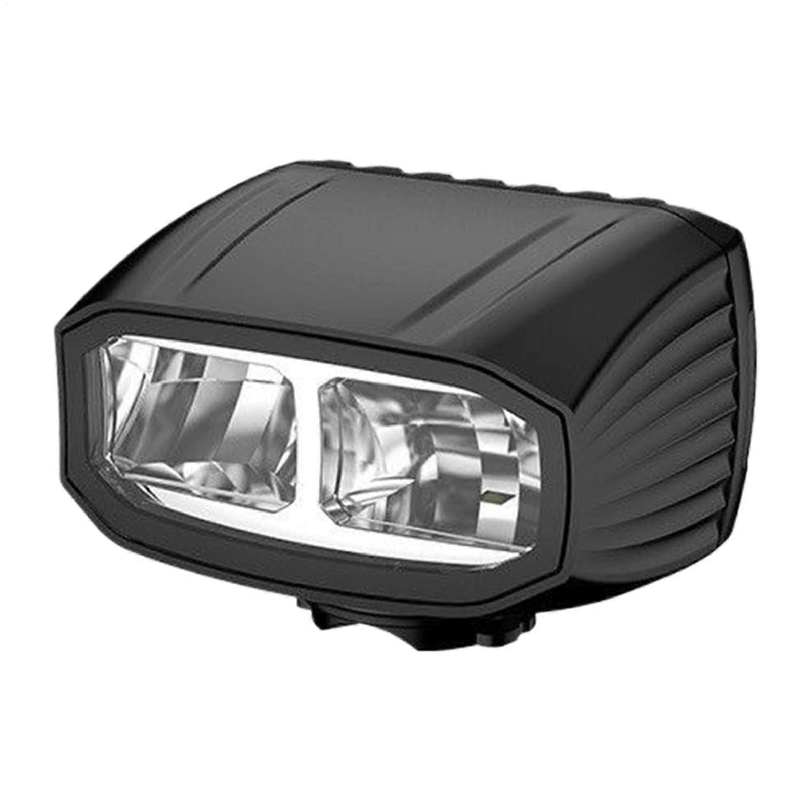 LED Bike Lights - Rechargeable Black Handlebar Light with 4 Modes, Waterproof Headlamp for City and Mountain Commuting