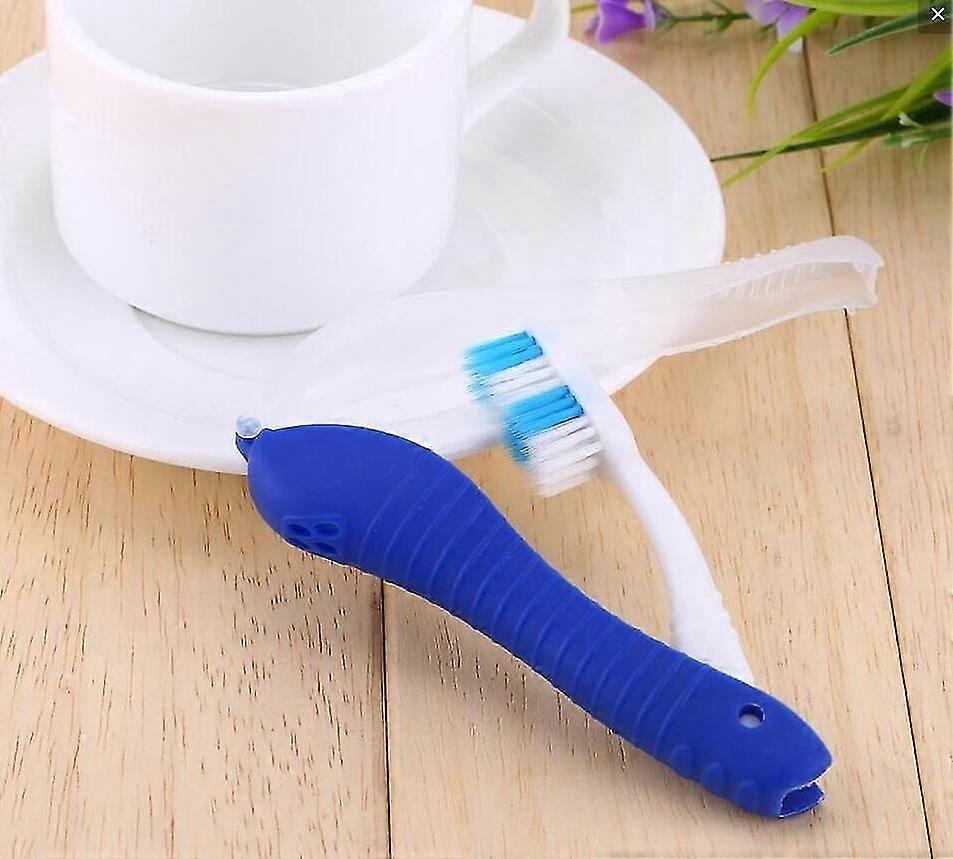 Compact Travel Toothbrush Set - Soft Bristles, Foldable Design for Camping, Business Trips (5 Pack)