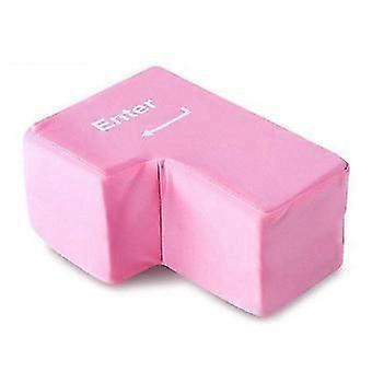Large USB Enter Key Pillow - StrRelief, Decompression Tool for Programmers, Soft Desktop Cushio