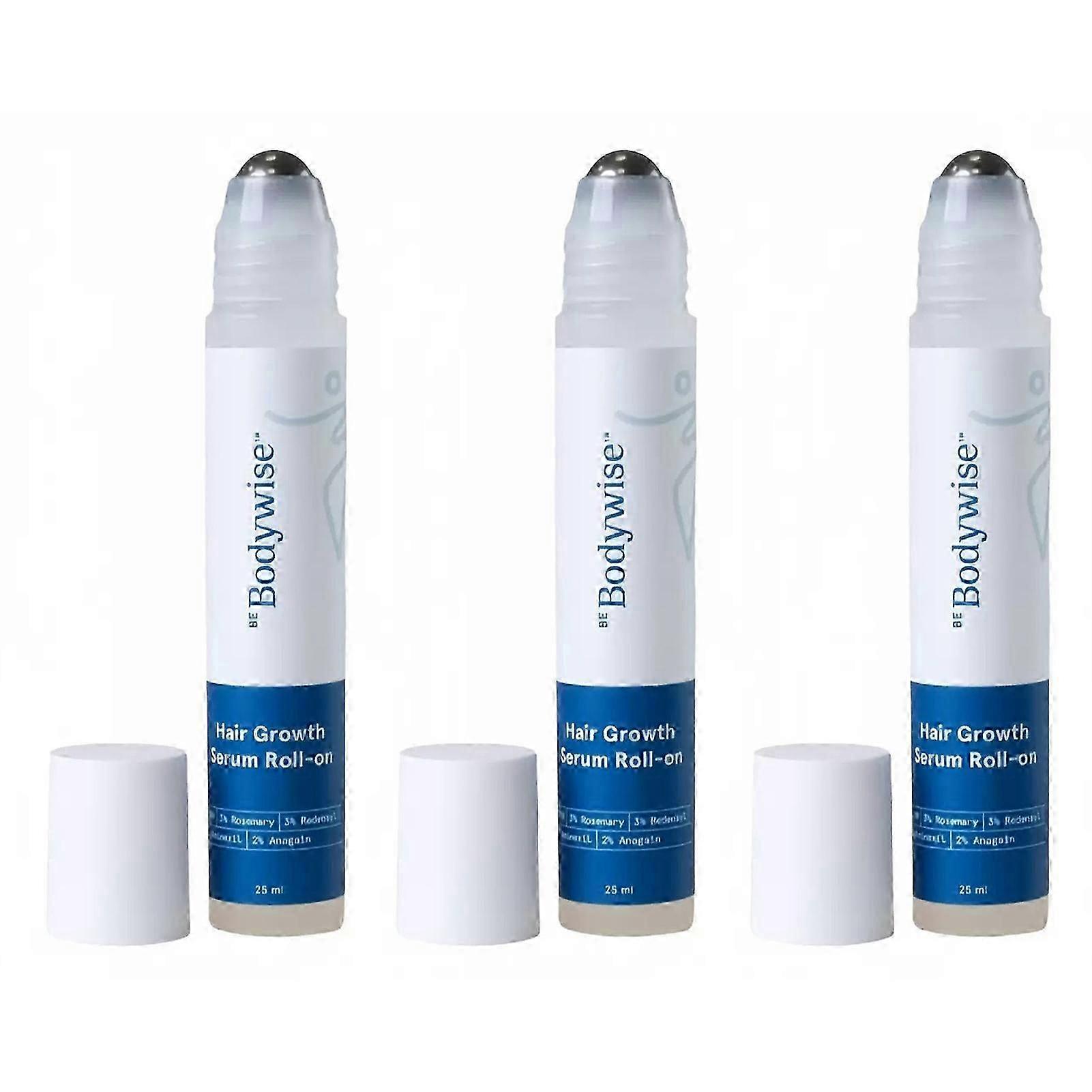 1/2/3 stk Be Bodywise Hair Growth Serum Roll On - 3% rosmarin, 3% Redensyl & 2% - (25ml)