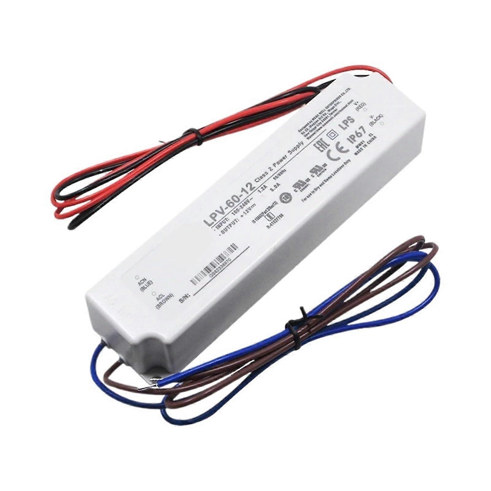 LPV-60W 100W 150W Single Output Power Supply 5V 12V 15V 24V 36V 48V 20W 35W Compatible with Various Devices