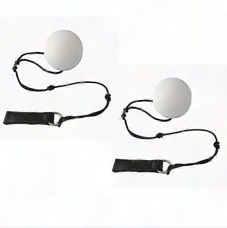 LED Poi Balls Set of 2 - Rainbow Colors & Strobe Effect Glow Juggling Poi