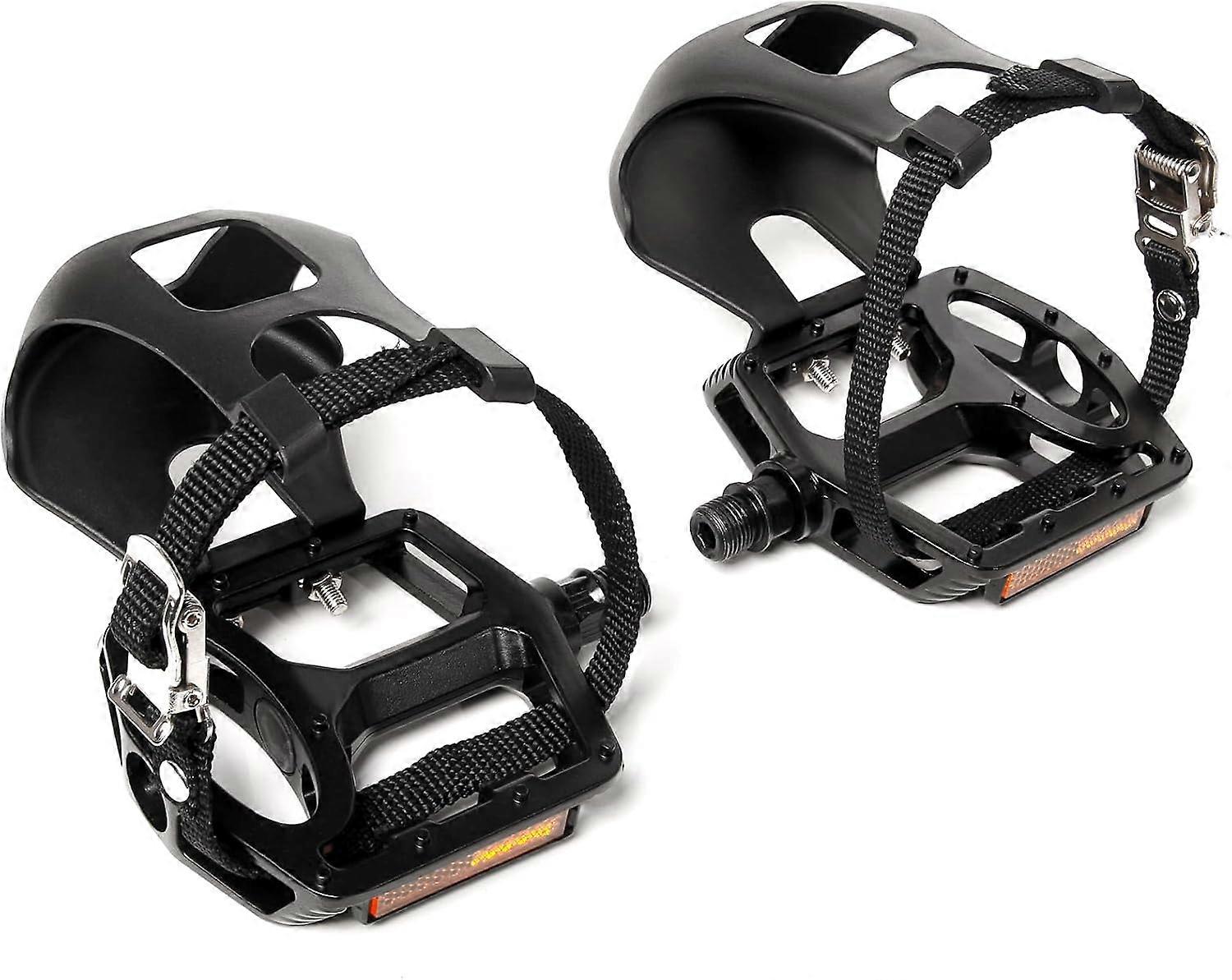 Cykelpedaler med tåburstropper - Cykel Toe Clips Cage Compati