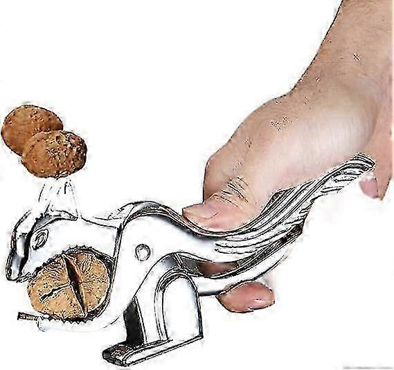 Multi-Functional Zinc Alloy Walnut Cracker Tool with Funnel Design for Kitchen Use