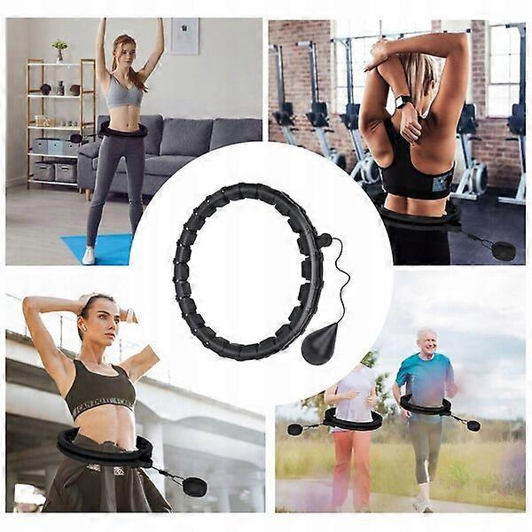 Exercise hula hoop, 6-wheel ABS material, improve coordination and suitable for multiple waist circumferences