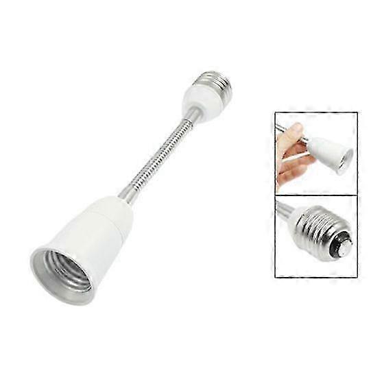 19 cm dlhý flexibilný predlžovací adaptér s husím krkom E27 na LED žiarovku E27.