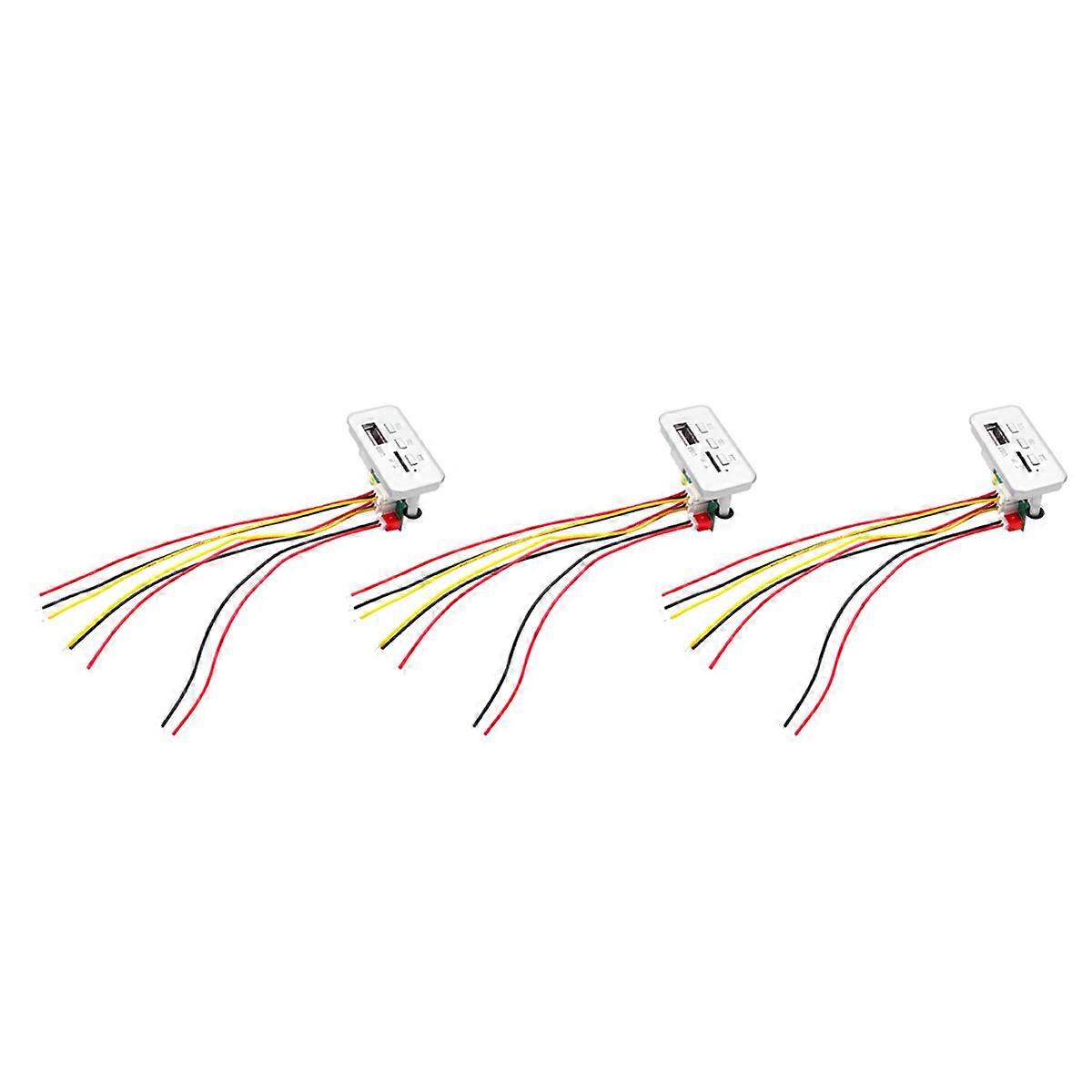 3X Bluetooth 5.0 Amplifier V5.0 Music Player DIY Wireless Mini MP3 Player Module 12V Car FM Radio Mo