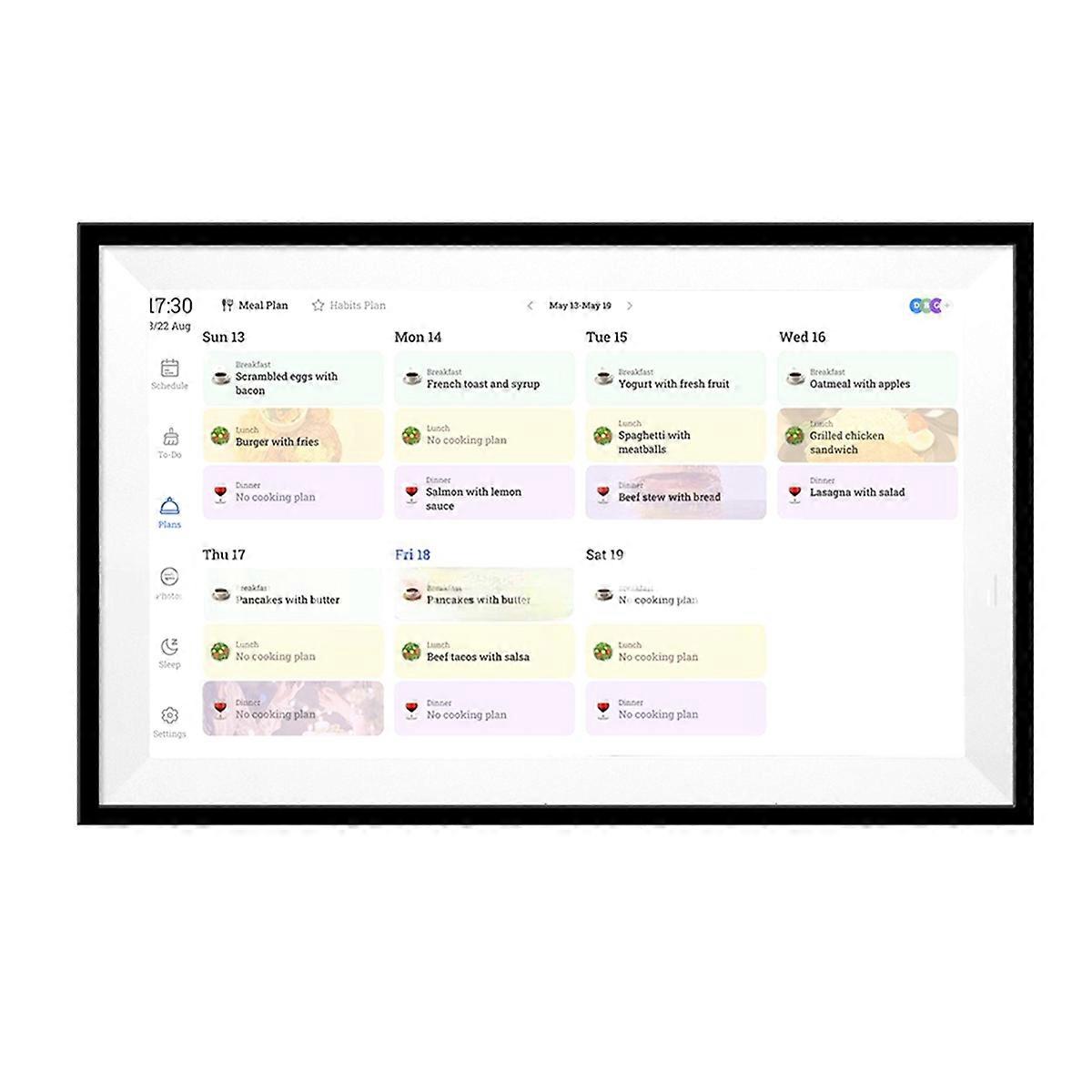 WIFI Digital Calendar Chore Chart Touchscreen Family Planner UK Plug
