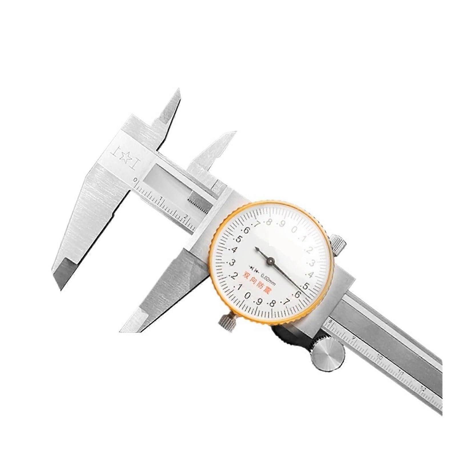 dial calipers Stainless Steel Gauge Caliper 0150 Represents Twoway Vernier Caliper Precision 0.01 Gauge Caliper(0200(0.01))