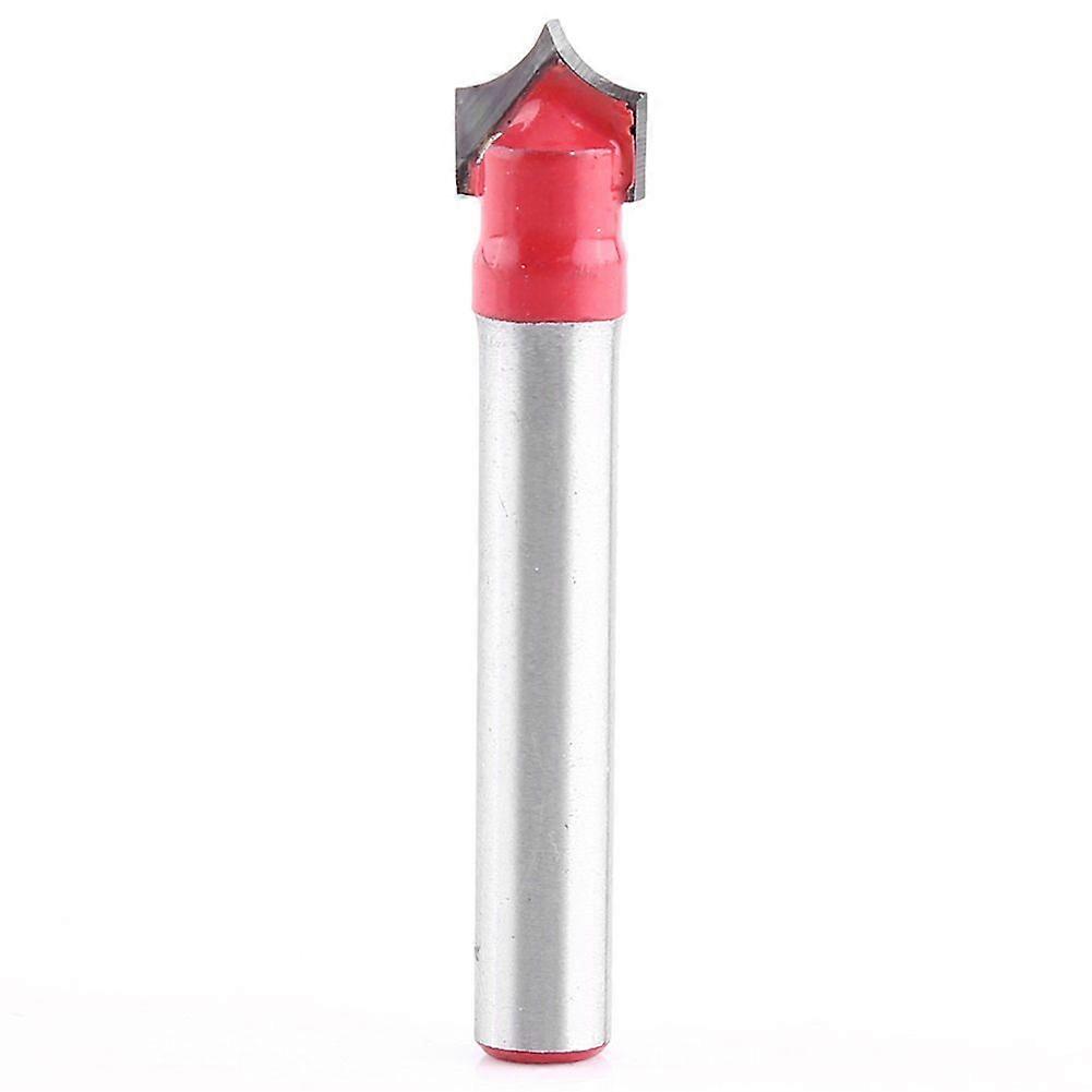 6mm Shank 3D CNC Engraving V Groove Needle Tip Router Bits Woodworking Bit Carving Tool(8mm)
