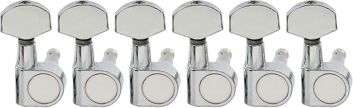 Pro 6-in-line 2-Pin Guitar Tuners  15:1 Ratio Tuning Pegs Keys for SQ Strat Tele