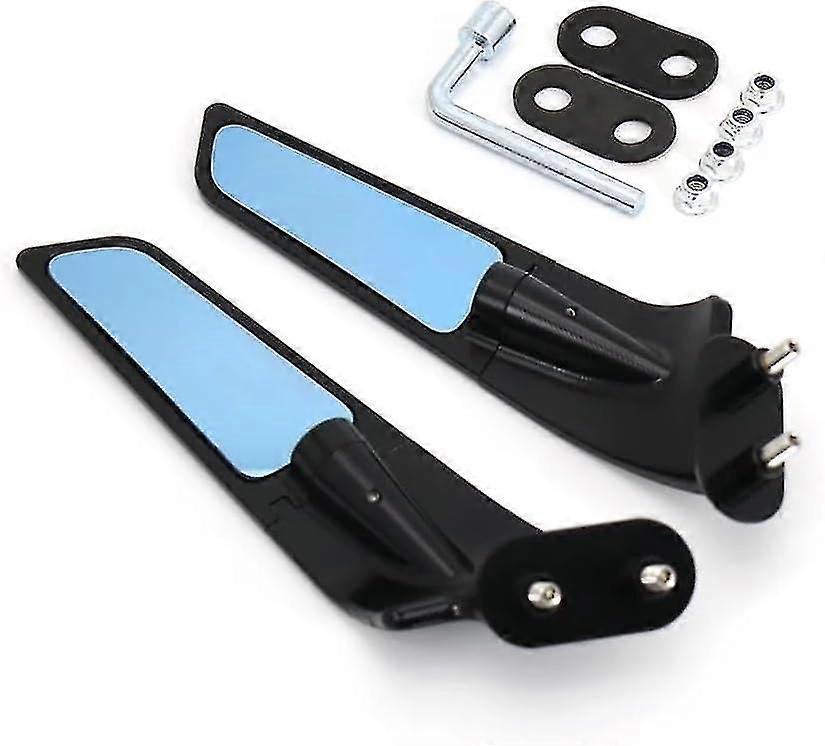 Compatible With S1000rr (2019-2023) Motorcycle Rearview Wing Mirrors With Led Turn Signal Adjustable Rotating Side Mirrors With Fits F
