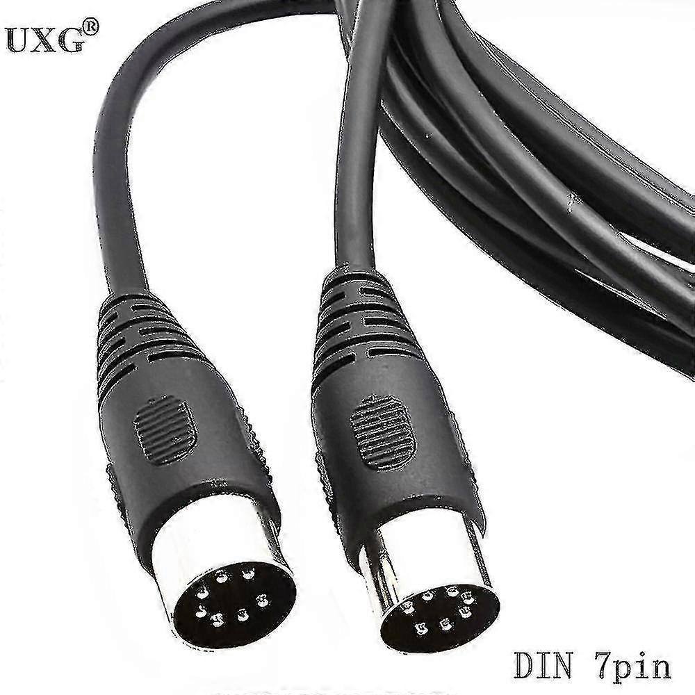 7 pinový DIN MIDI kabel samec na samec, 1m 1,5m 3m kabel rozhraní řadiče