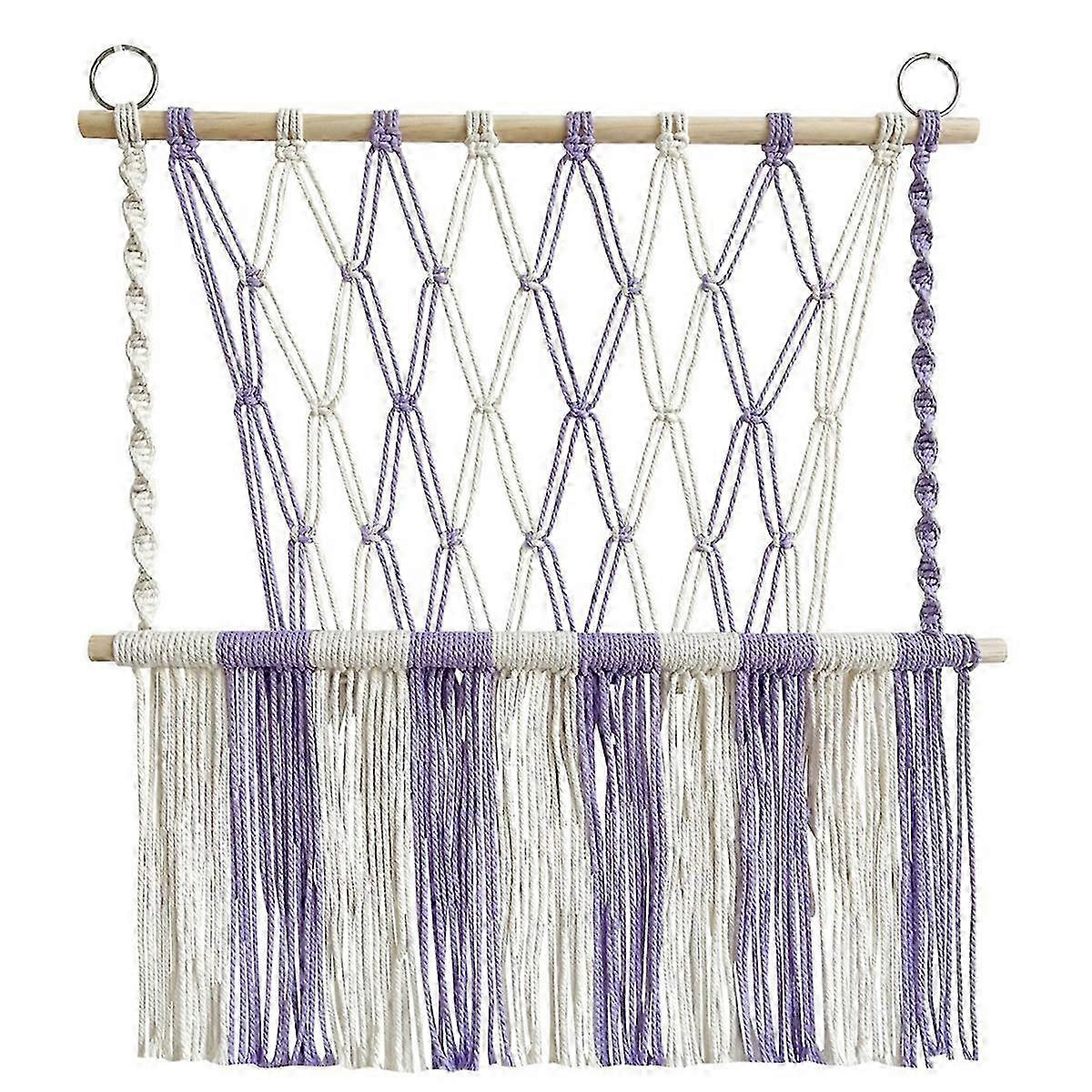 Stuffed Hammock Tapestry Space Saving Boho Macrame,B