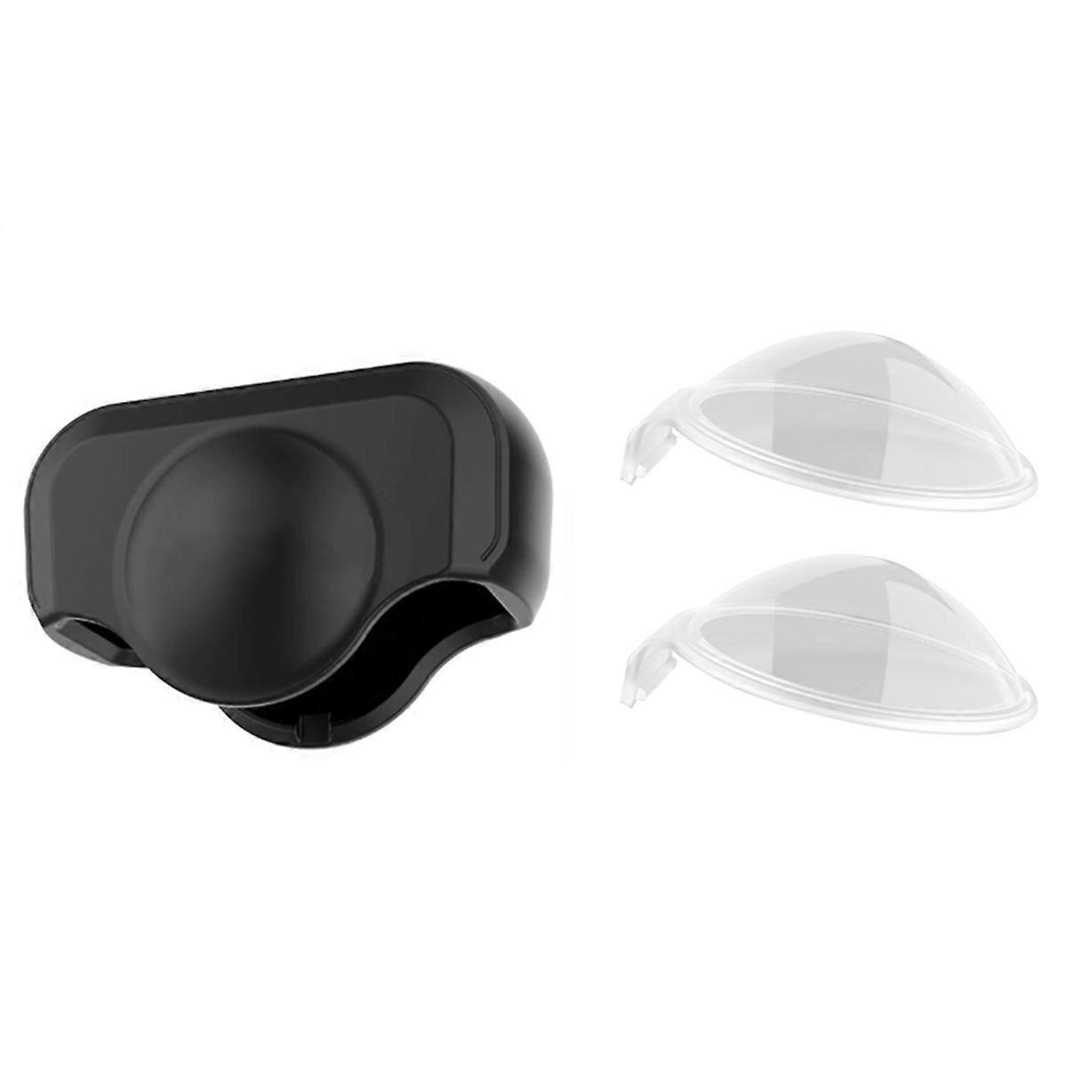 For 360 Panoramic Camera Lens Protector+Silicone Lens Cover