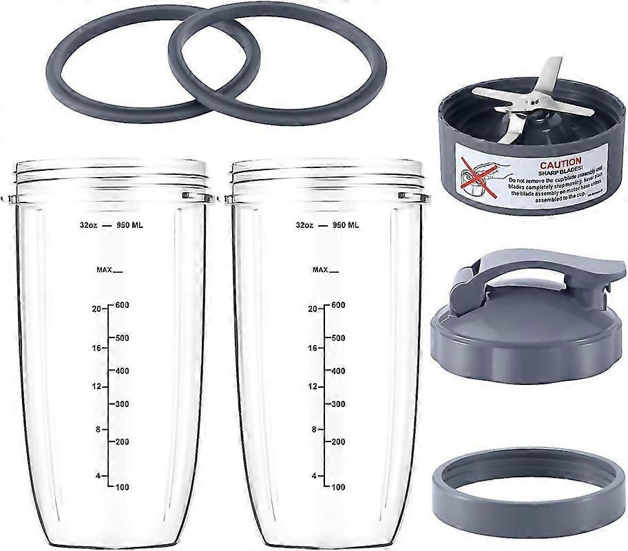 For 7 Pieces With 1 Fliptop Togo Lid And 1 Lid Ring Premium Extractor Blade With Compatible For