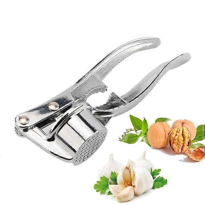 Garlic Press - Professional - Stainless Steel - Multifunctional - Bottle Opener - Nutcracker