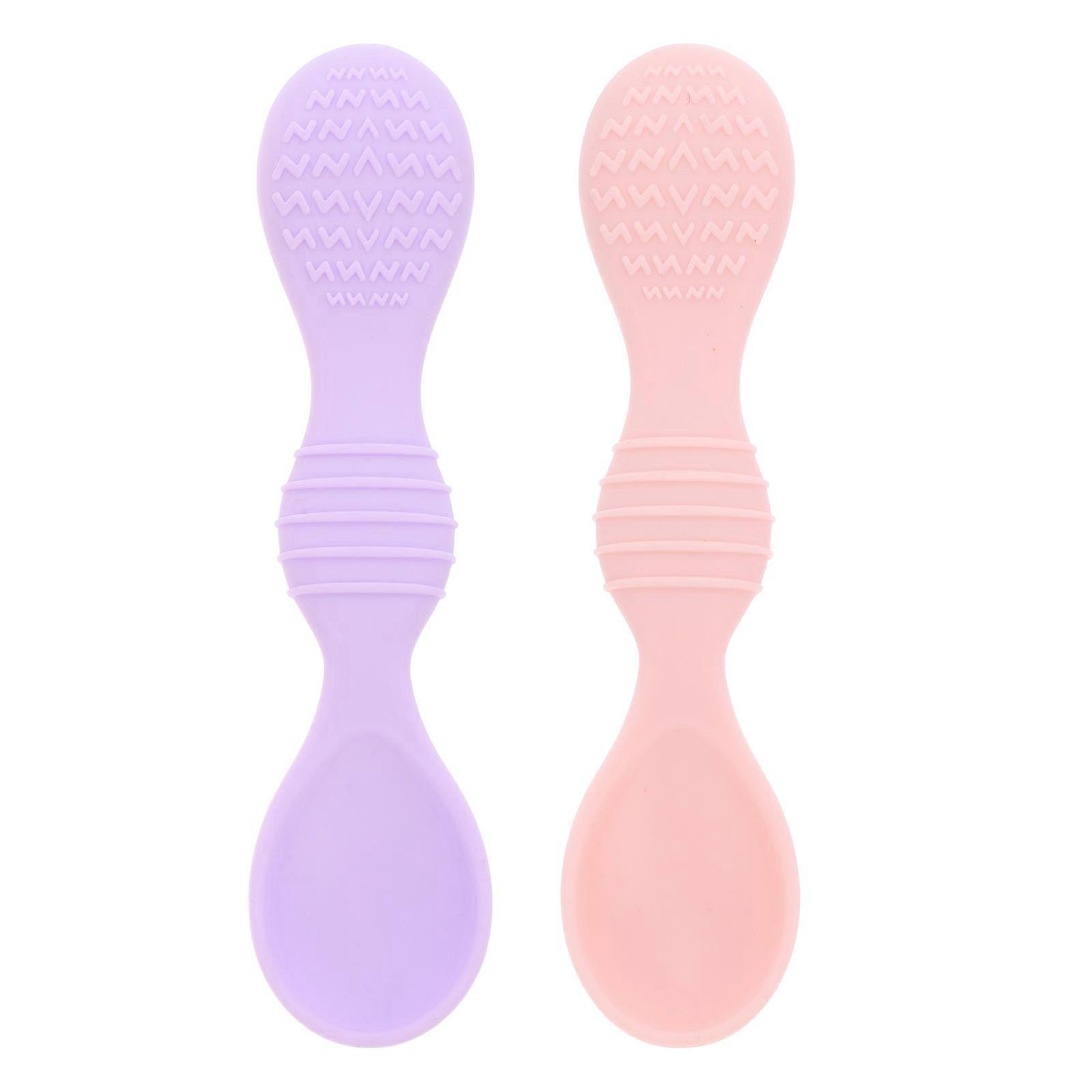 It sounds like you're describing a product listing for **silicone feeding spoons**. Here's a polished and professional version of the product