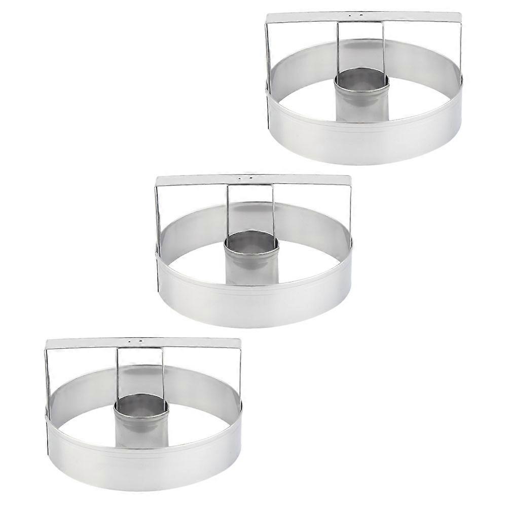 Baking Molds Stainless Steel Biscuits Molds for Kitchen Use 3Pcs