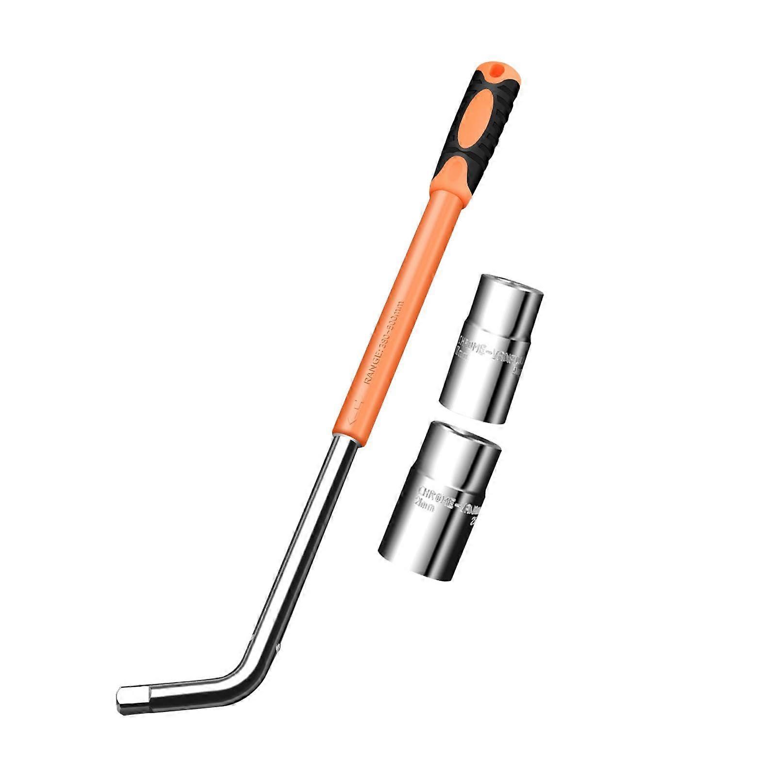 Telescoping Lug Wrench Adjustable Extendable MultiSize Compact Torque Tire Wrench For Cars