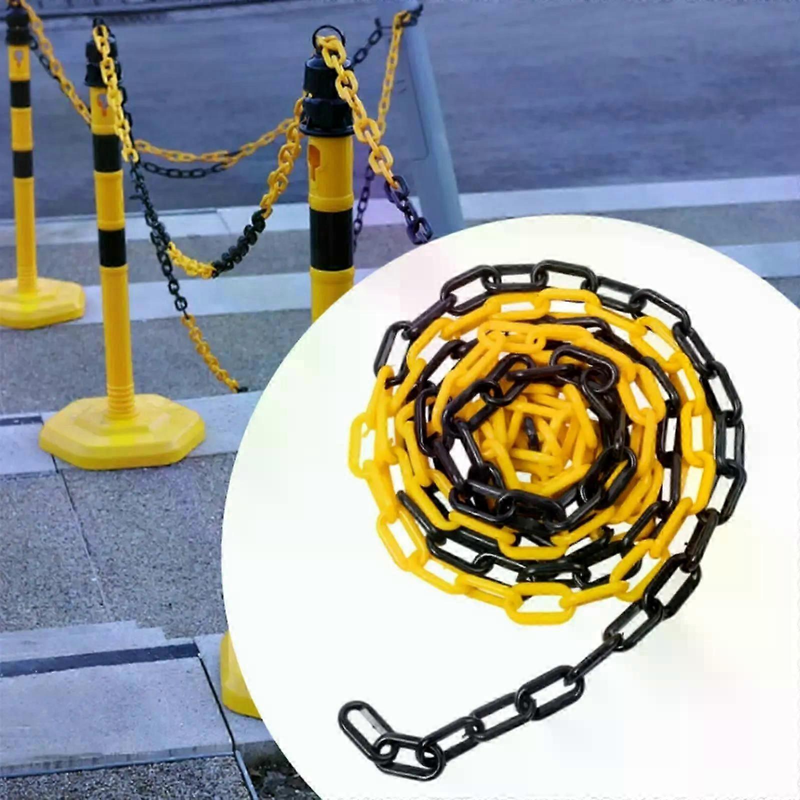 5m Traffic Chain Barrier Link Security Barrier Chain for Road Construction Crowd Control Closed Areas Parking Space Warning Safe