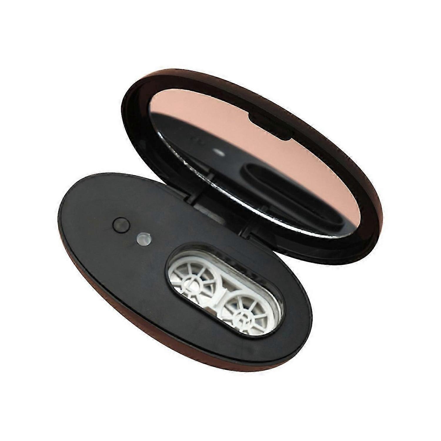 Ultrasonic Contact Lenses Case Cleaner Portable Protein Removal Machine Efficient Tear Cleaning Container Black