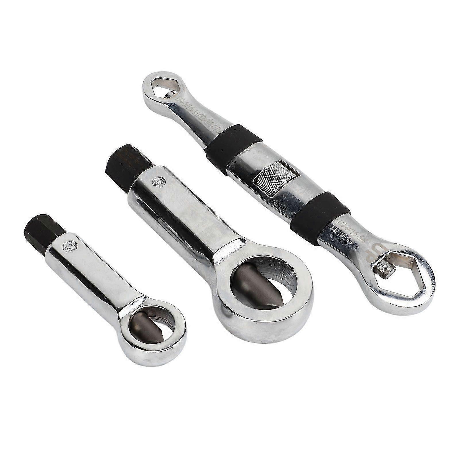 nut cracker tool set for damaged screw removal