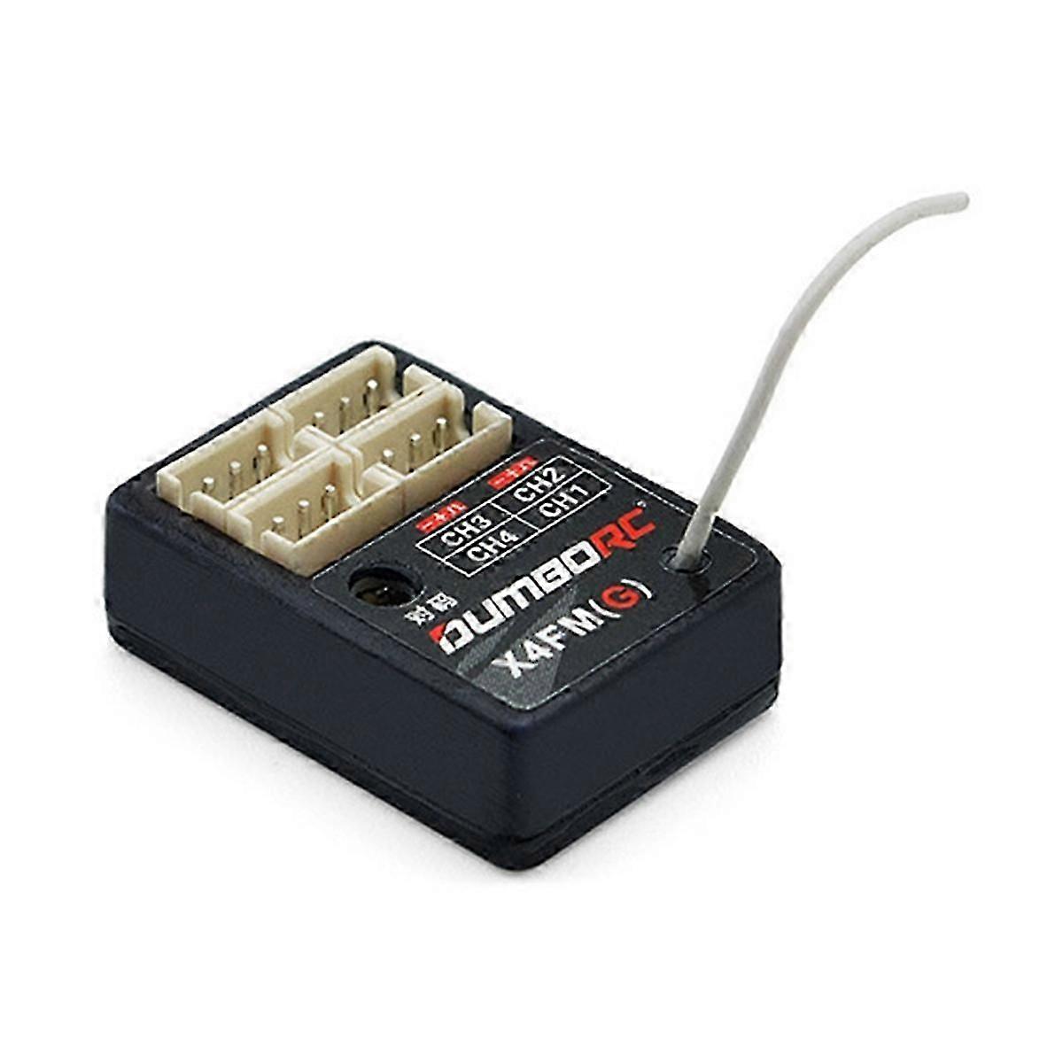 4CH Gyro Mini Receiver Without PWM X4FM for X4 X6 Remote Controller for RC Car Boat DIY Accessorie